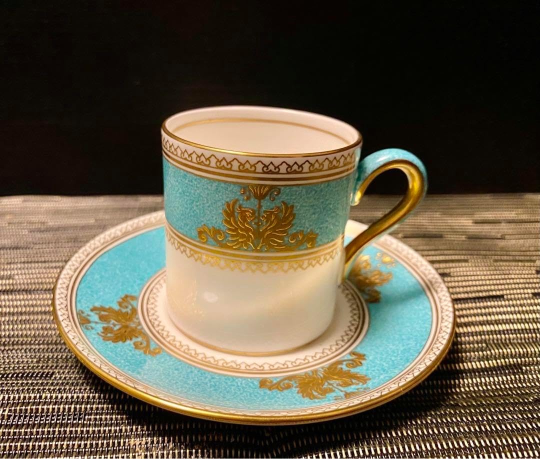 コロンビアパウダー ターコイズ デミタスカップ ウェッジウッド