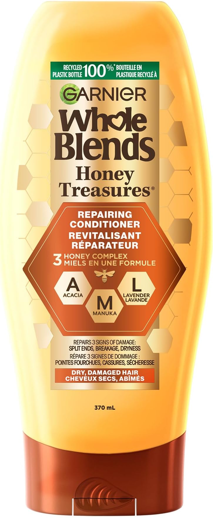 Garnier Whole Blends Honey Treasures Repairing Conditioner For Unisex - 12.5 Oz