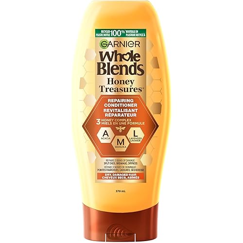 Garnier Whole Blends Repairing Conditioner Honey Treasures, Damaged Hair, 12.5 fl; oz.