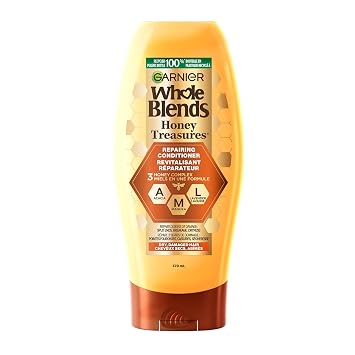 Garnier Whole Blends Repairing Conditioner Honey Treasures, Damaged Hair, 12.5 fl; oz.