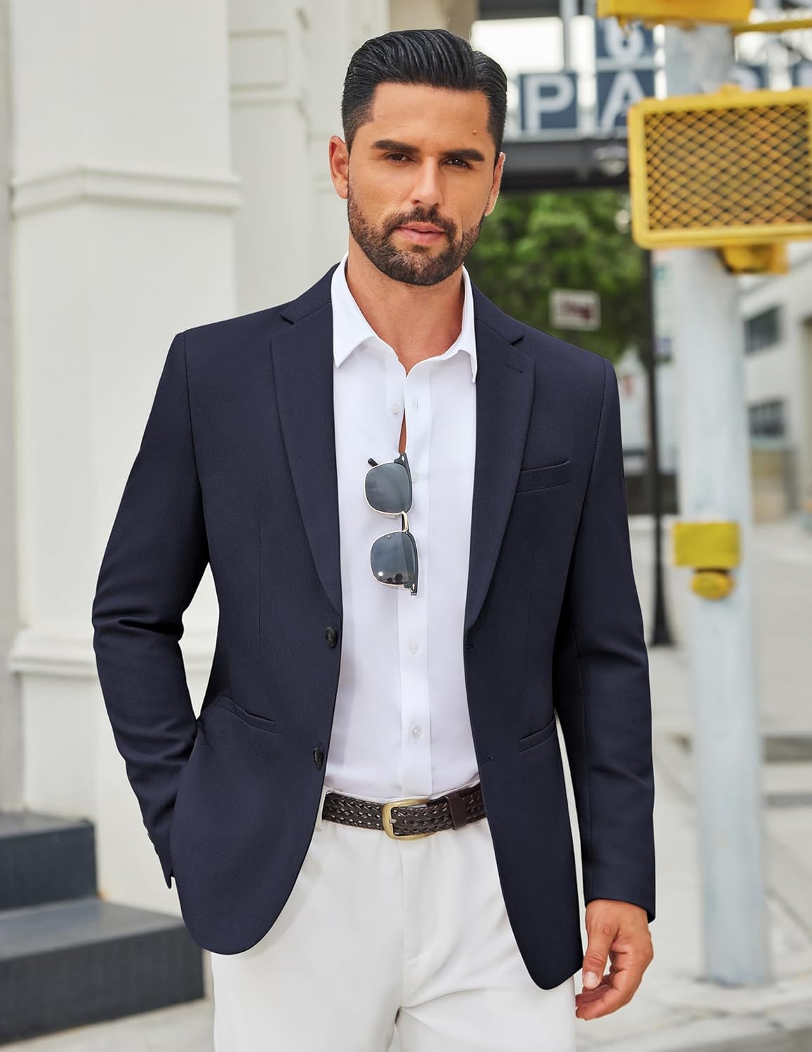 COOFANDY Men's Casual Blazer Slim Fit Two Buttons Sport Coat Lightweight Suit Jacket - Image 7