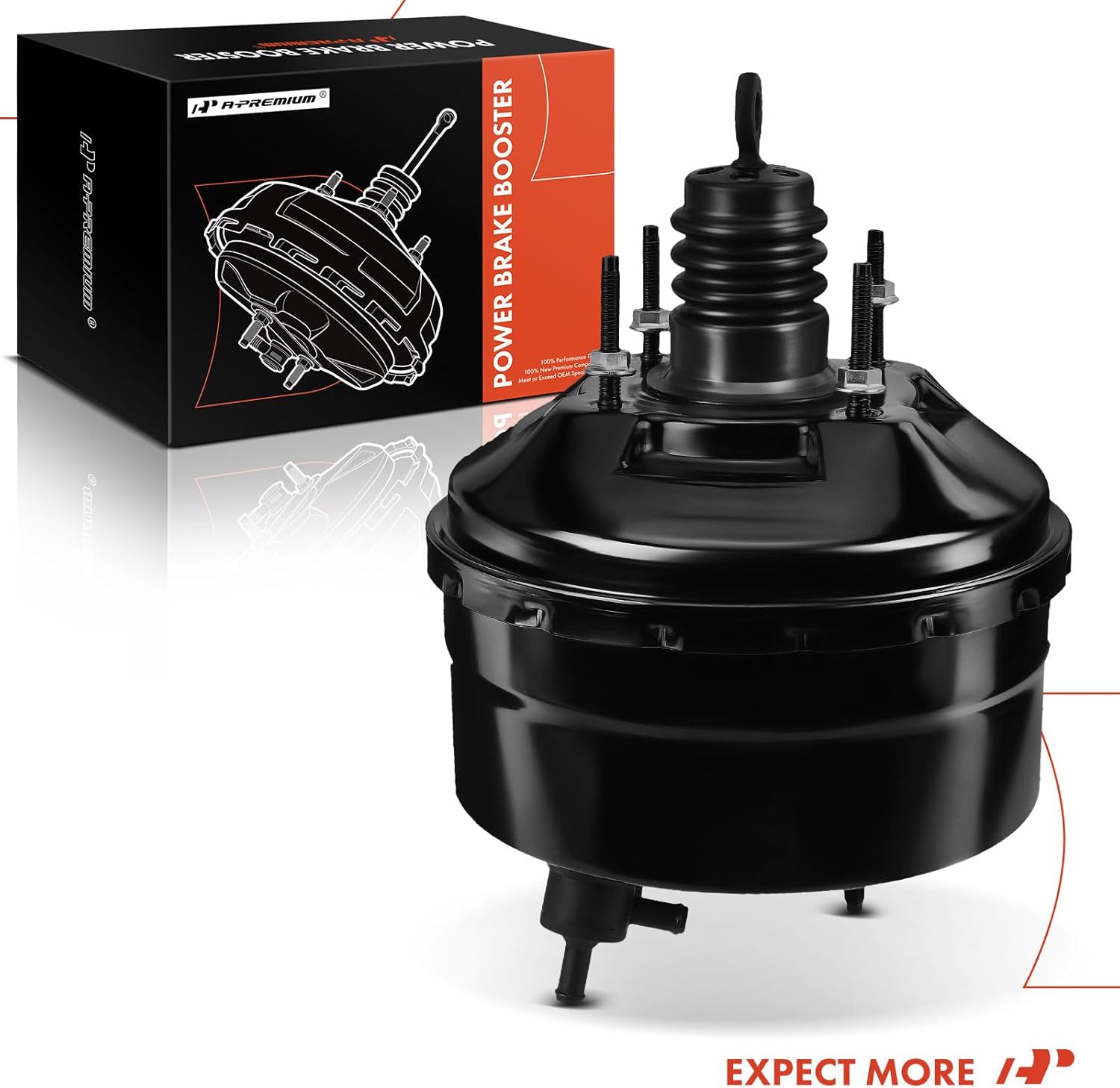 A-Premium Vacuum Power Brake Booster Compatible with Chrysler Town & Country 1983-1988, Daytona 1987-1988 & Dodge Aries 1983-1989, Spirit 1989 & Plymouth Caravelle 1985-1988, Sundance 1987-1988
