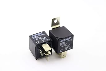 x2 PC795-1C-C2-12S-NX-2 | 5 Pin SPDT 12 VDC Coil، 80/60 Amp Switching، Maxi ISO مختوم السيارات المكونات في التتابع مع قوس معدني