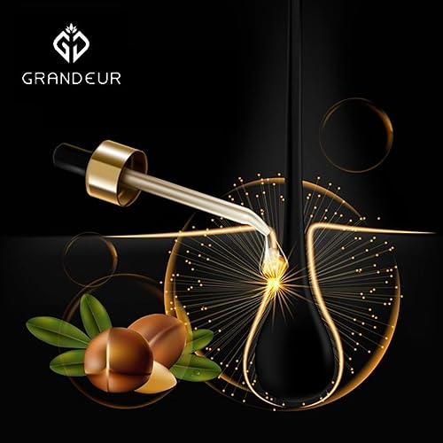 Miniatura 3 de Grandeur Aceite de argán marroquí 100% puro y natural, 1.0 fl oz, para cabello seco y grueso y cuidado de la piel, 1.0 fl oz