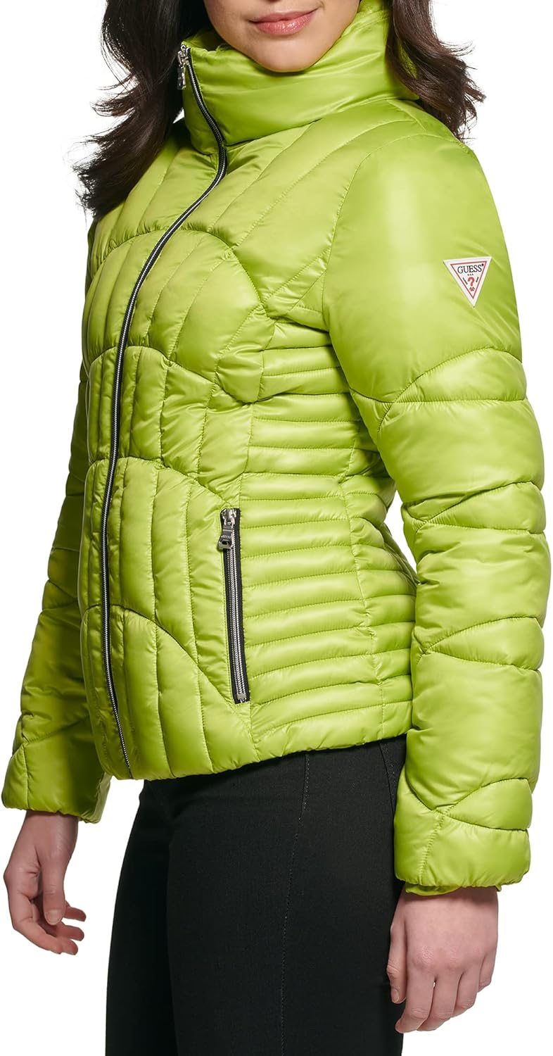 GUESS womens Fall Jackets for Women, Puffer Jacket, Quilted Jackets for Women - Image 3