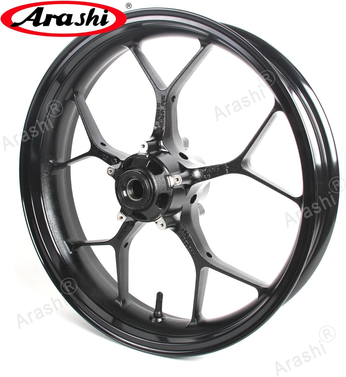 Arashi Front Wheel Rim for Honda CBR1000RR ABS include 2017-2019, CBR1000RRR ABS include 2020-2025, Motorcycle Replacement Accessories Parts Gloss Black
