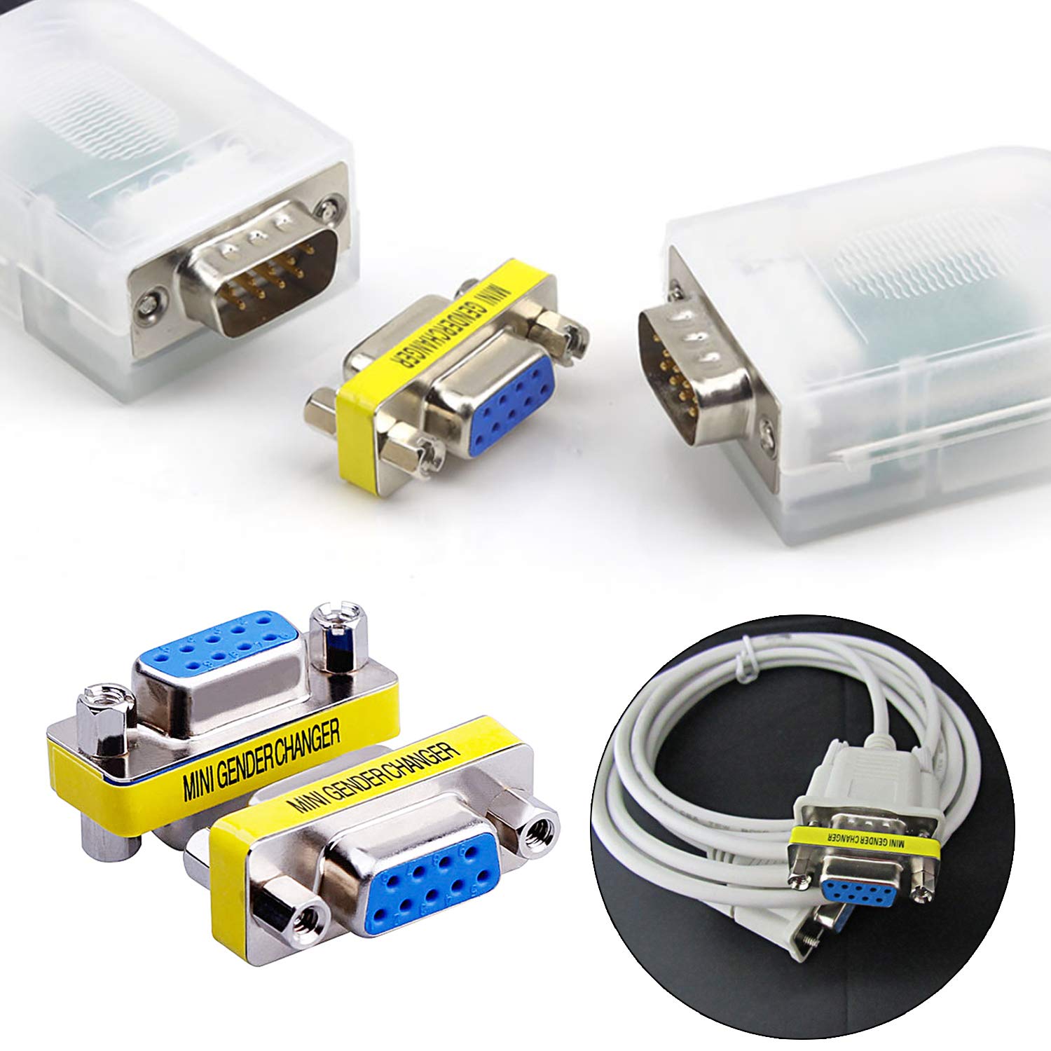 abcGoodefg 9 Pin RS-232 DB9 Female to Female Serial Cable Gender