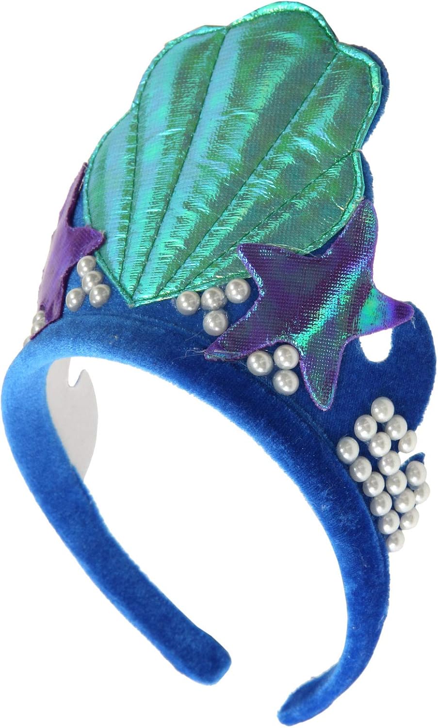 Miniatura 4 de Diadema de corona de tiara de sirena Azul Patchwork