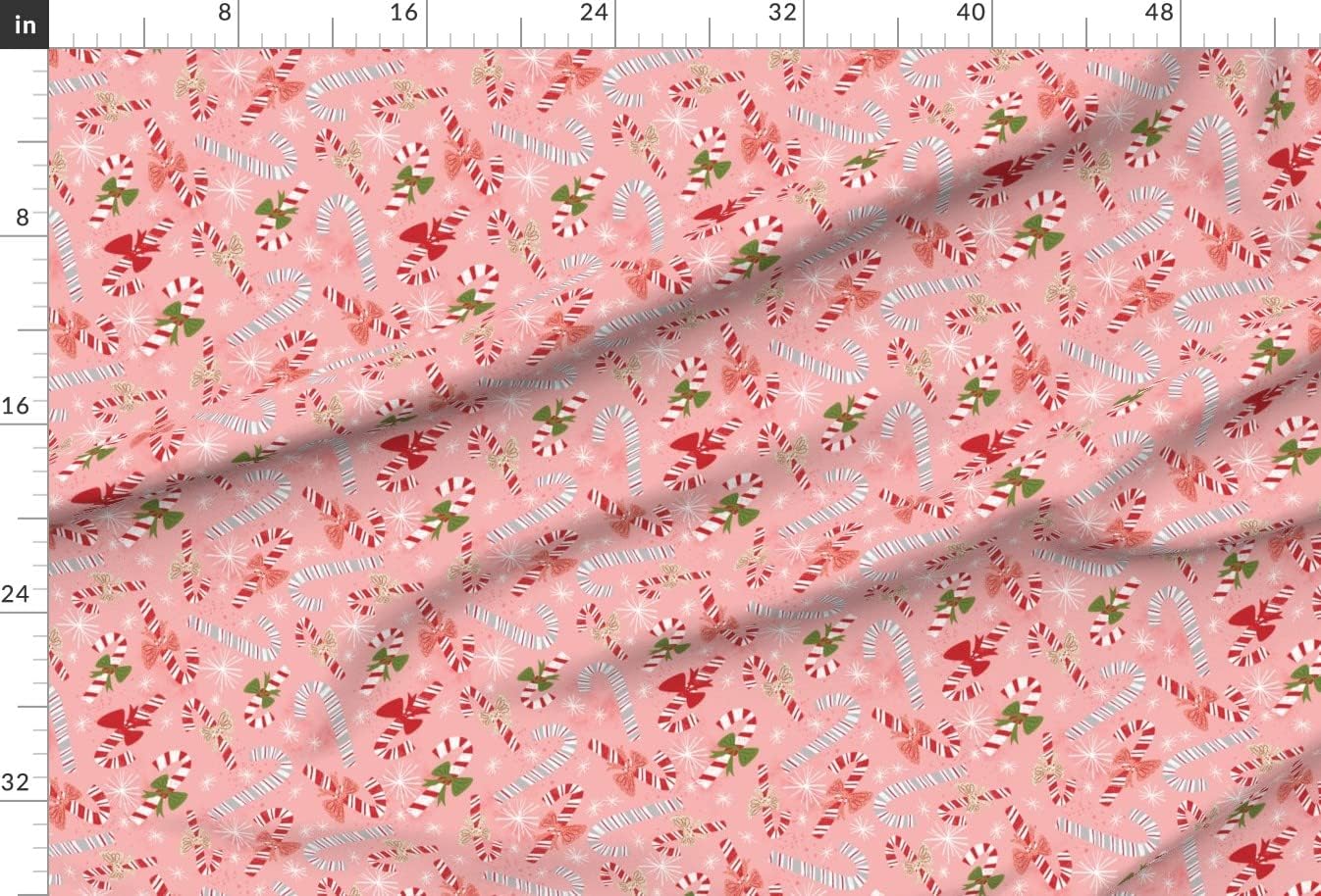 Spoonflower Fabric - Candy Scatter Millennial Pink Christmas Snowflakes Retro Grunge Printed on Upholstery Velvet Fabric Fat Quarter - Upholstery Home Decor Bottomweight Apparel