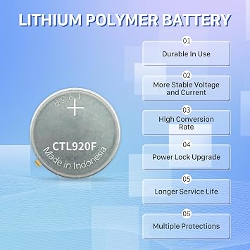 295-6900 Battery, Replacement Battery Compatible with Citizen Ecodrive for Panasonic CTL920F Capacitor E210, E260, E270, E600, E610, E650, E660, E670, G900, 295-69