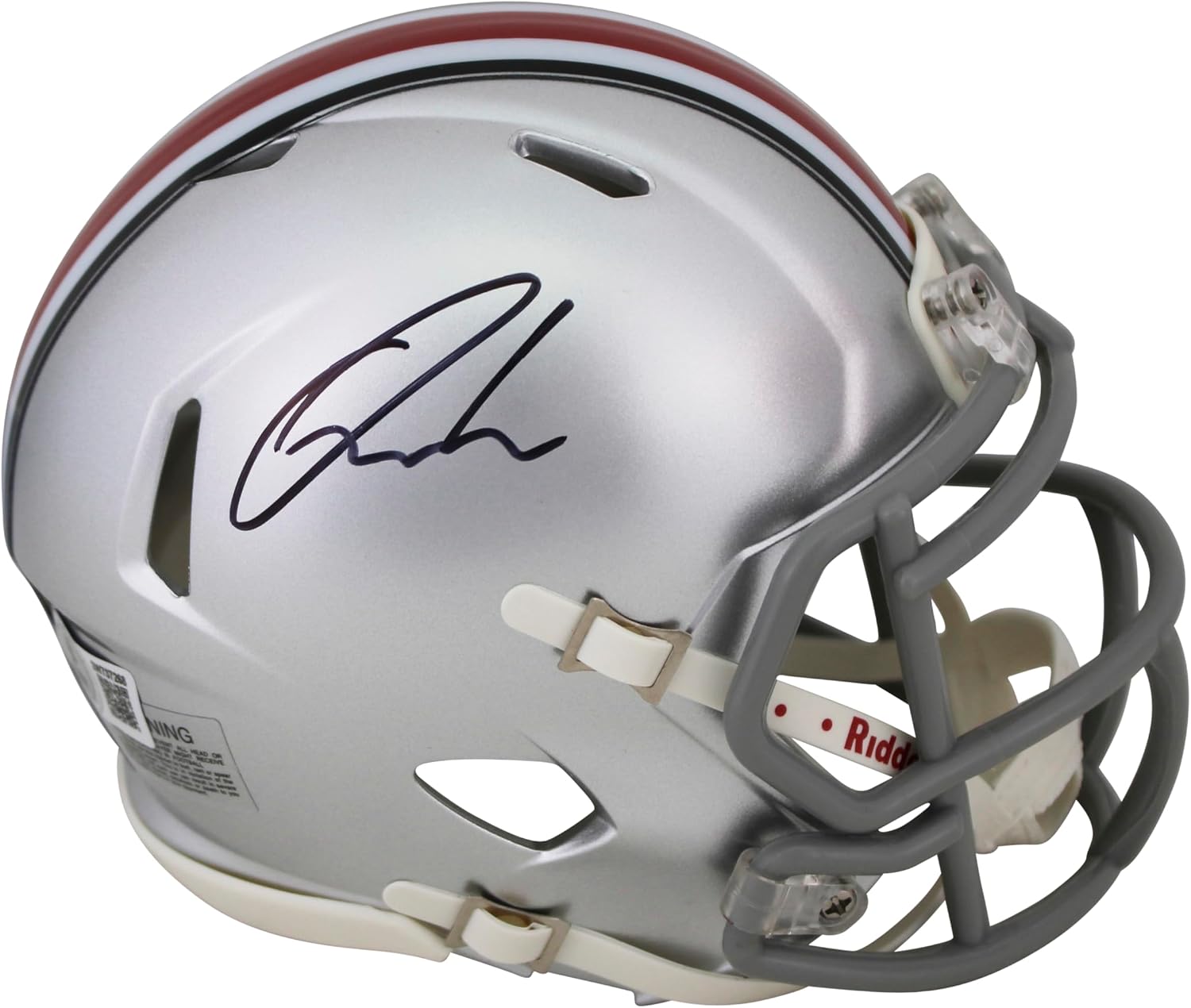 Ohio State Quinshon Judkins Signed Speed Mini Helmet W/Case BAS Witnessed