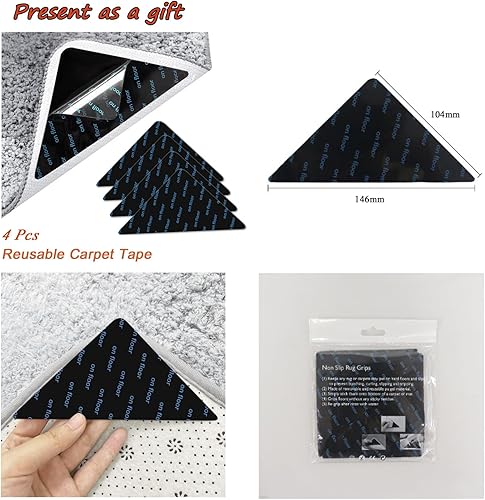 Miniatura 7 de TuLdys Alfombra de entrada con estampado floral, 1.5 x 2.5 pies18 x 30 pulgadas, alfombras de cocina lavables antideslizantes para puerta delantera,