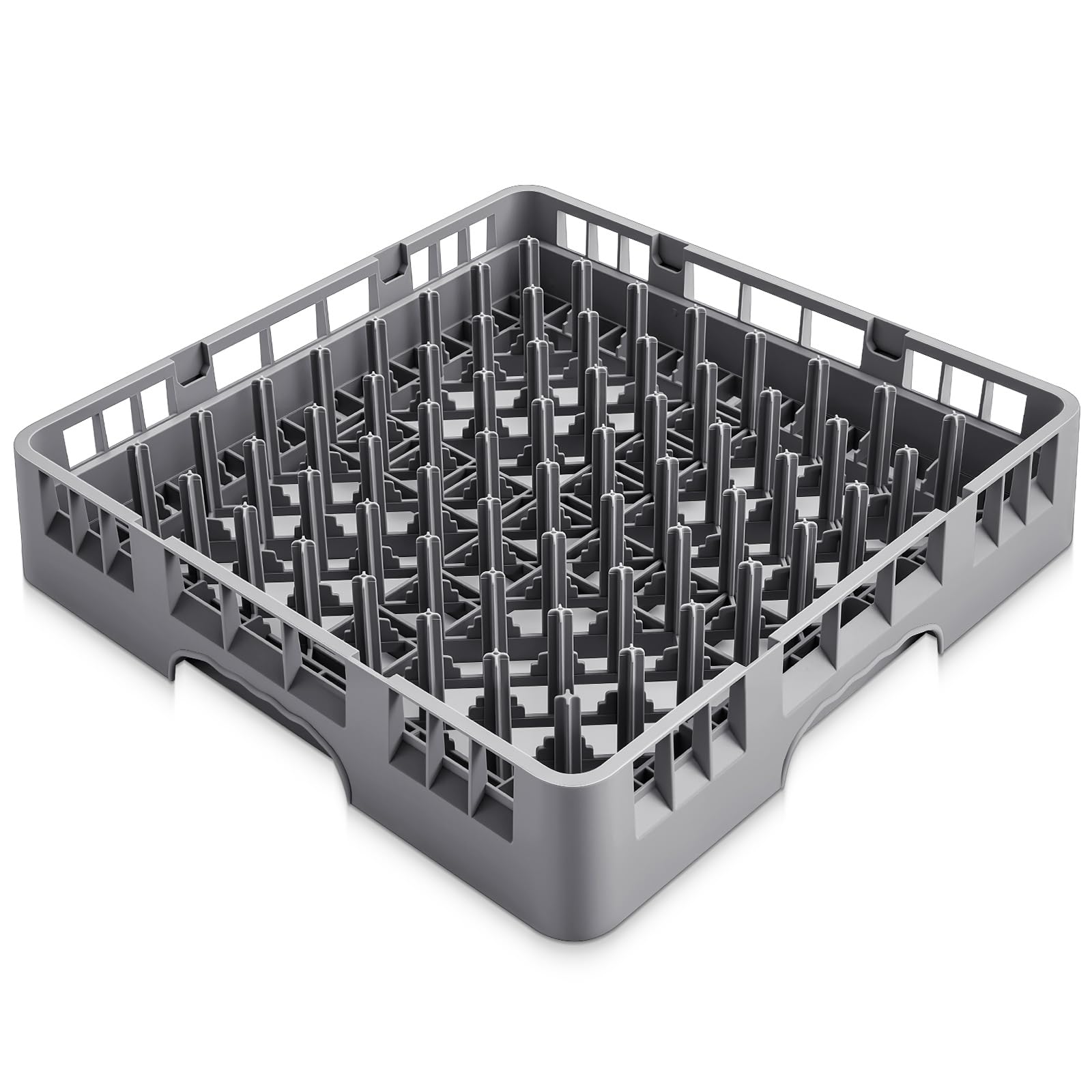 Aurelema 1 Pack Commercial Dishwasher Tray Rack, Peg Dish, Gray