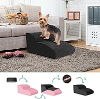 Vista 5 de PINVNBY Dog Stairs to Bed, High Density Foam Dog Steps,Pet Stairs for Small Dog,Pet Steps Suitable High Bed Chair and Sofa,Dog Ramp for Small Short