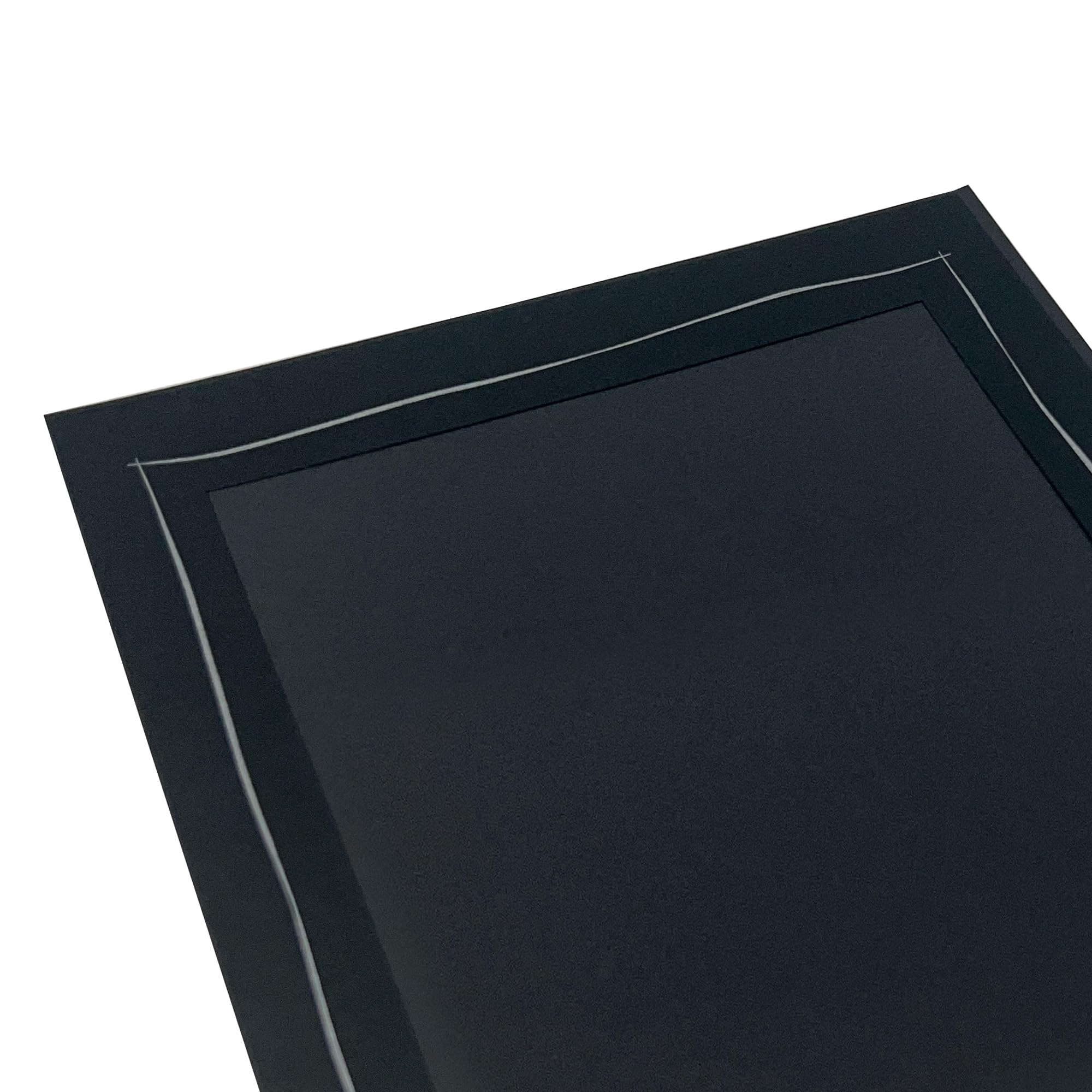 100 Stück Endlosleporello Leinen schwarz Silberprägung für Bilder 13x18 cm nach Bedarf teilbar, für Jubiläum, Beerdigung, Trauerfeier, Geburtstag, Fotos, Lebenslauf