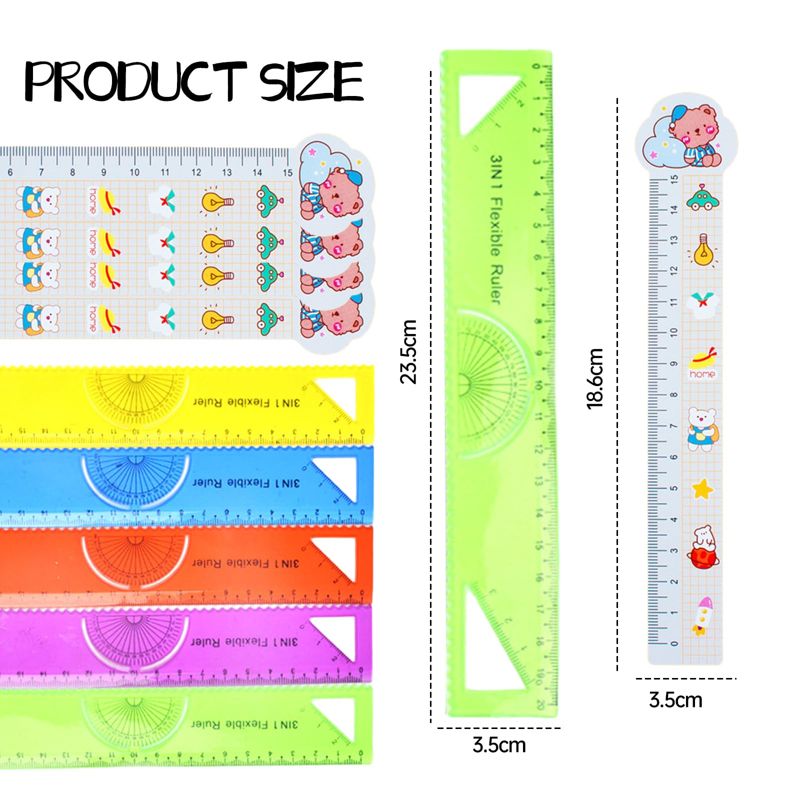 50 Righelli In Plastica Trasparente Da 30 Cm – Doppia Scala Cm E Pollici, Trasparenti, Portatili, Per Scuola, Ufficio E Fai Da Te
