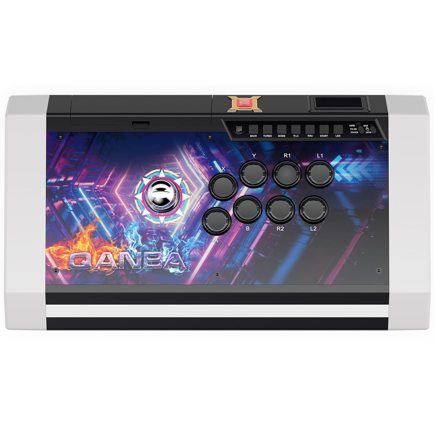 qanba Q3 Obsidian Silent Arcade Joystick Multifunction Edition for PC (Fighting Stick)