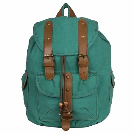 Green canvas rucksack Clearance