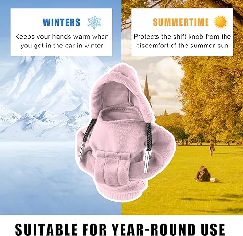 Miniatura 6 de 2 sudaderas con capucha para palanca de cambios de automóvil, camisa con capucha de moda, mini suéter protector de palanca de cambios para