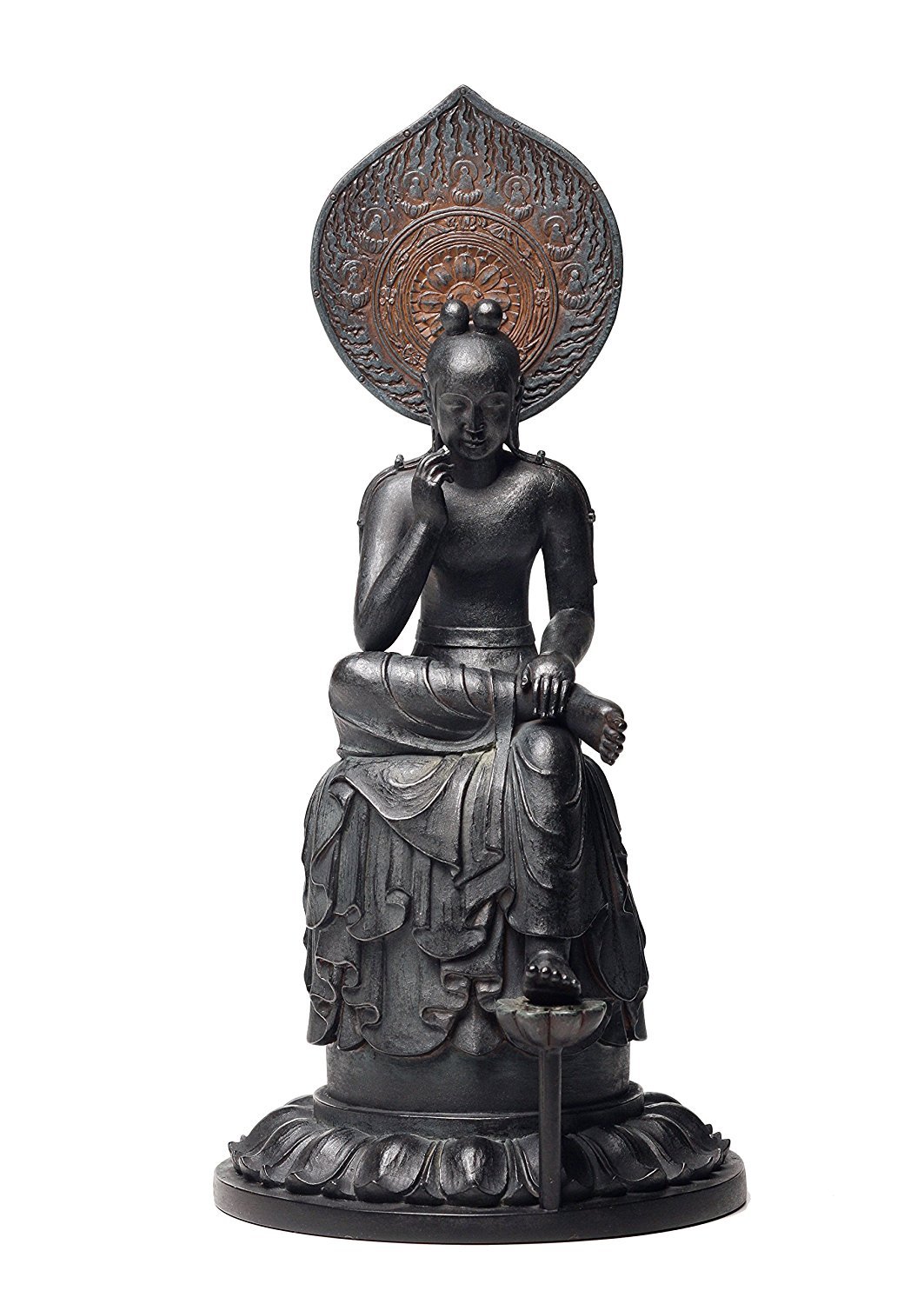 Amazon.co.jp: イスム TanaCOCORO(掌) 仏像 菩薩半跏像 ポリストーン 