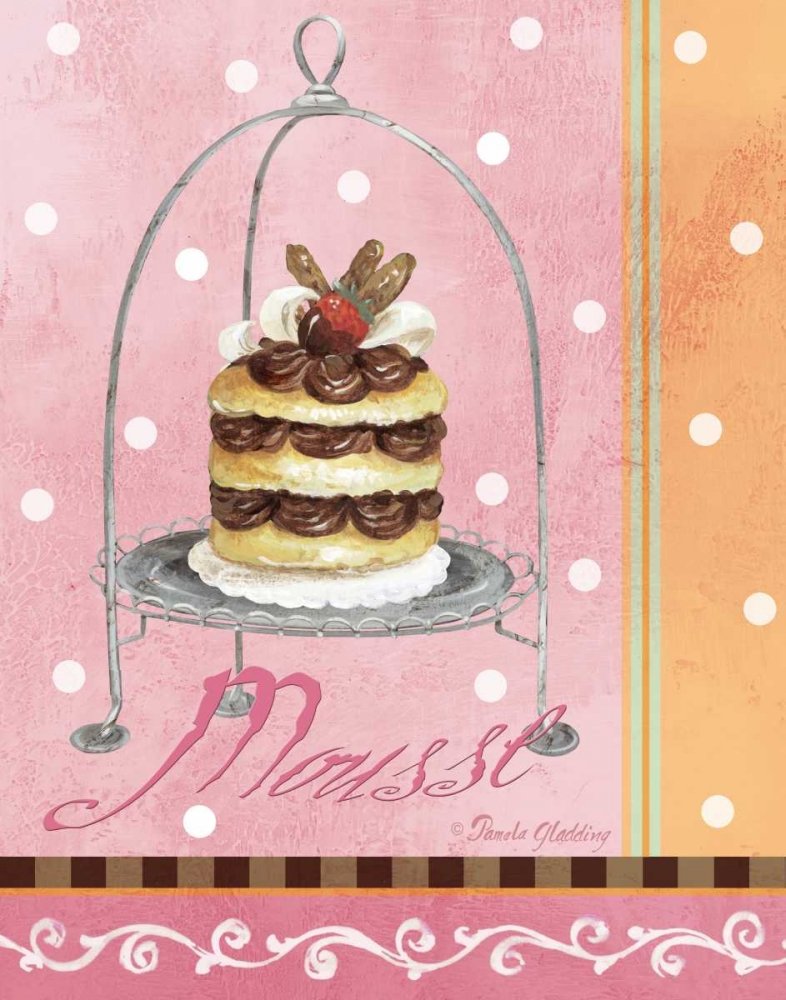 Feeling at home IMPRESSION-D'ART-IMPRIMÉ-sur-TOILE-ENROULÉE Mousse rose Gladding Pamela Aliments Portrait Affiche-roulée-pour-cadre-décoration-murale cm_55_X_71