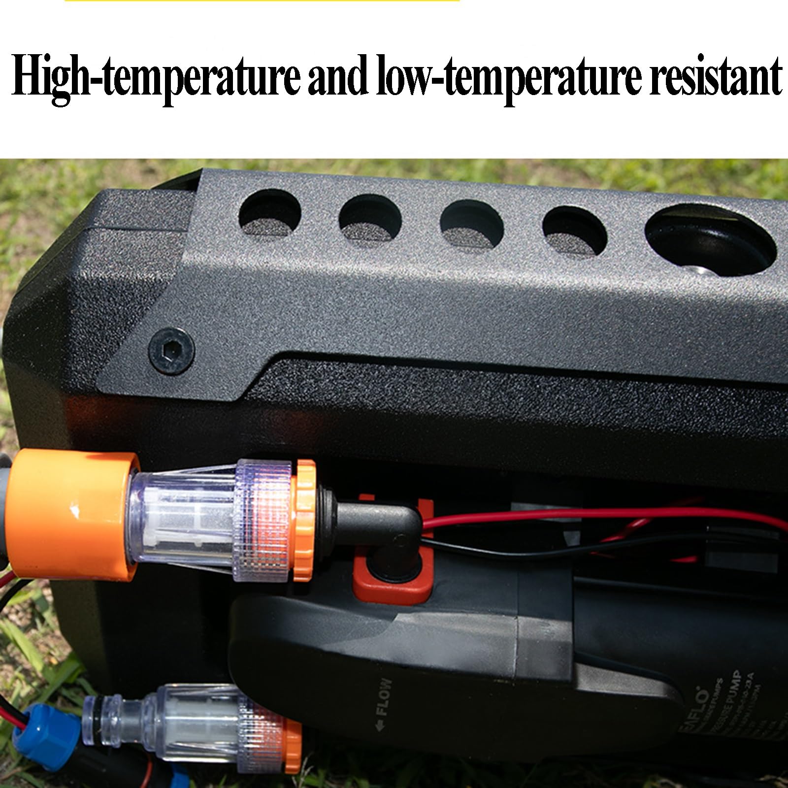 Réservoir d'eau sous pression pour douche solaire de camping et système d'alimentation en eau portable – Montage sur toit, idéal pour une utilisation en extérieur et un accès pratique à l'eau