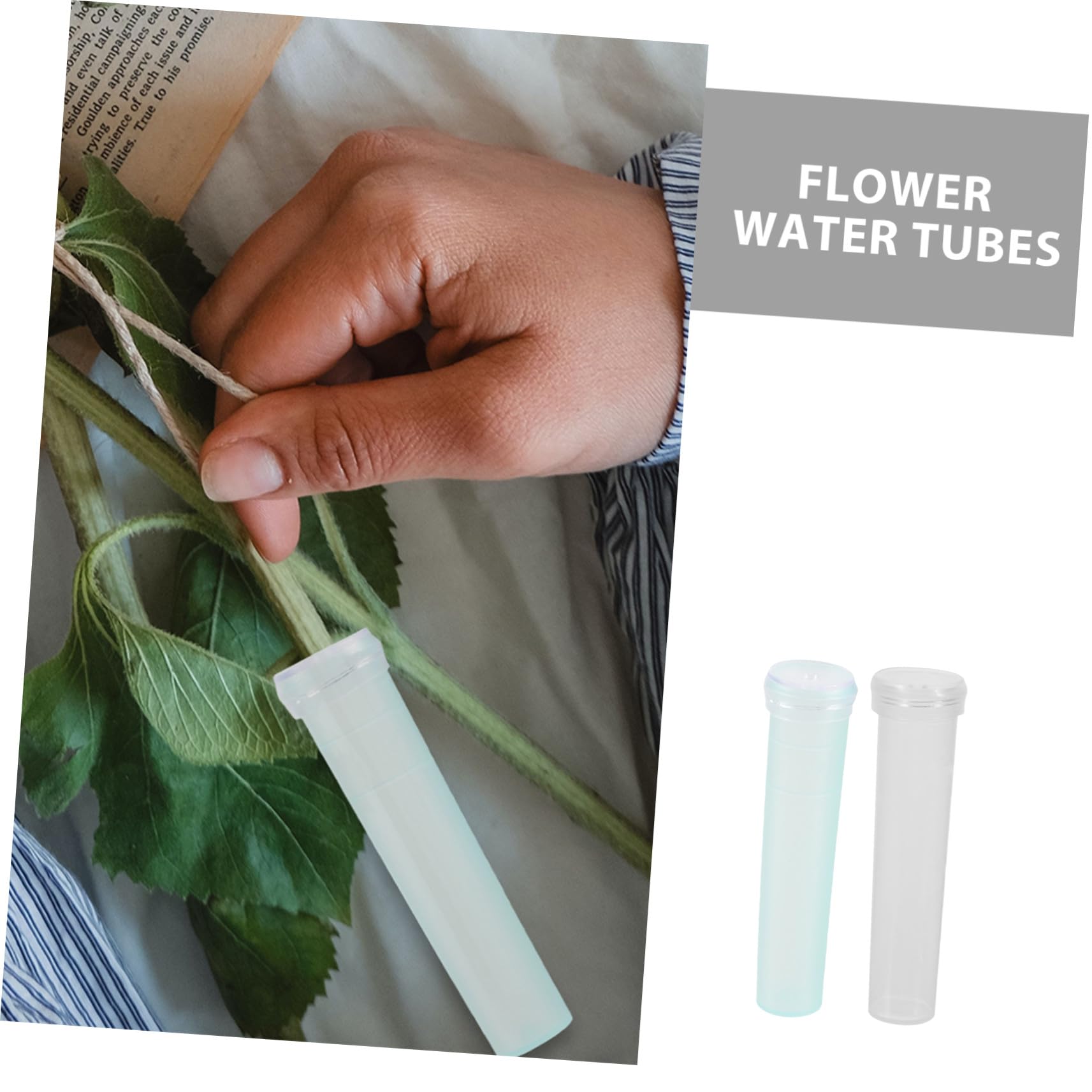 GALPADA 200stücke Wasserröhrchen Für Blumen Transparente Kunststoffröhrchen Blumenröhrchen Für Stiele Blumenampullen Reagenzgläser Für Arrangements Nährröhrchen Für Frischblumen Blumenröhr