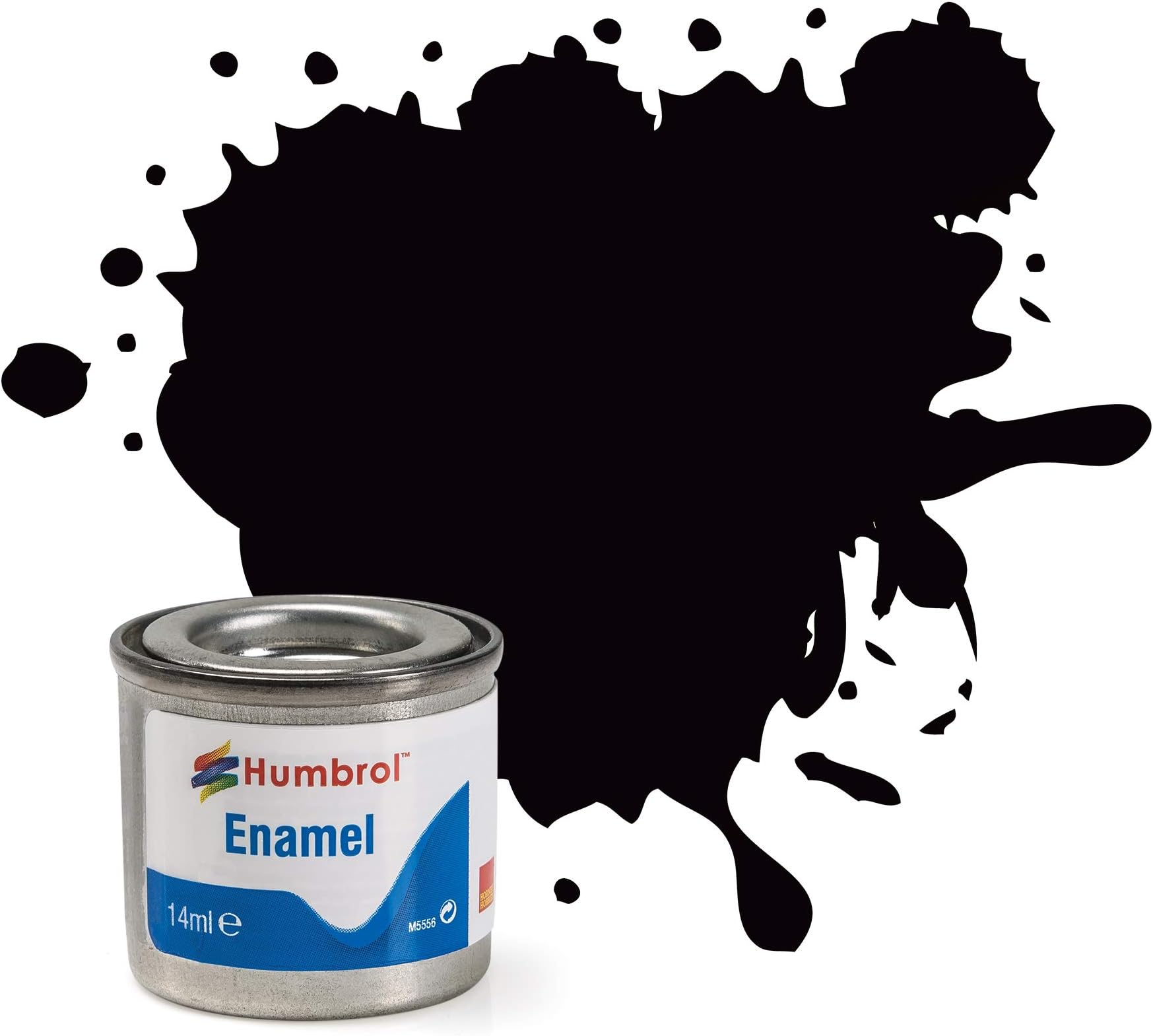 Humbrol Model Enamel Paint No.085 Satin Coal Black, AA0936