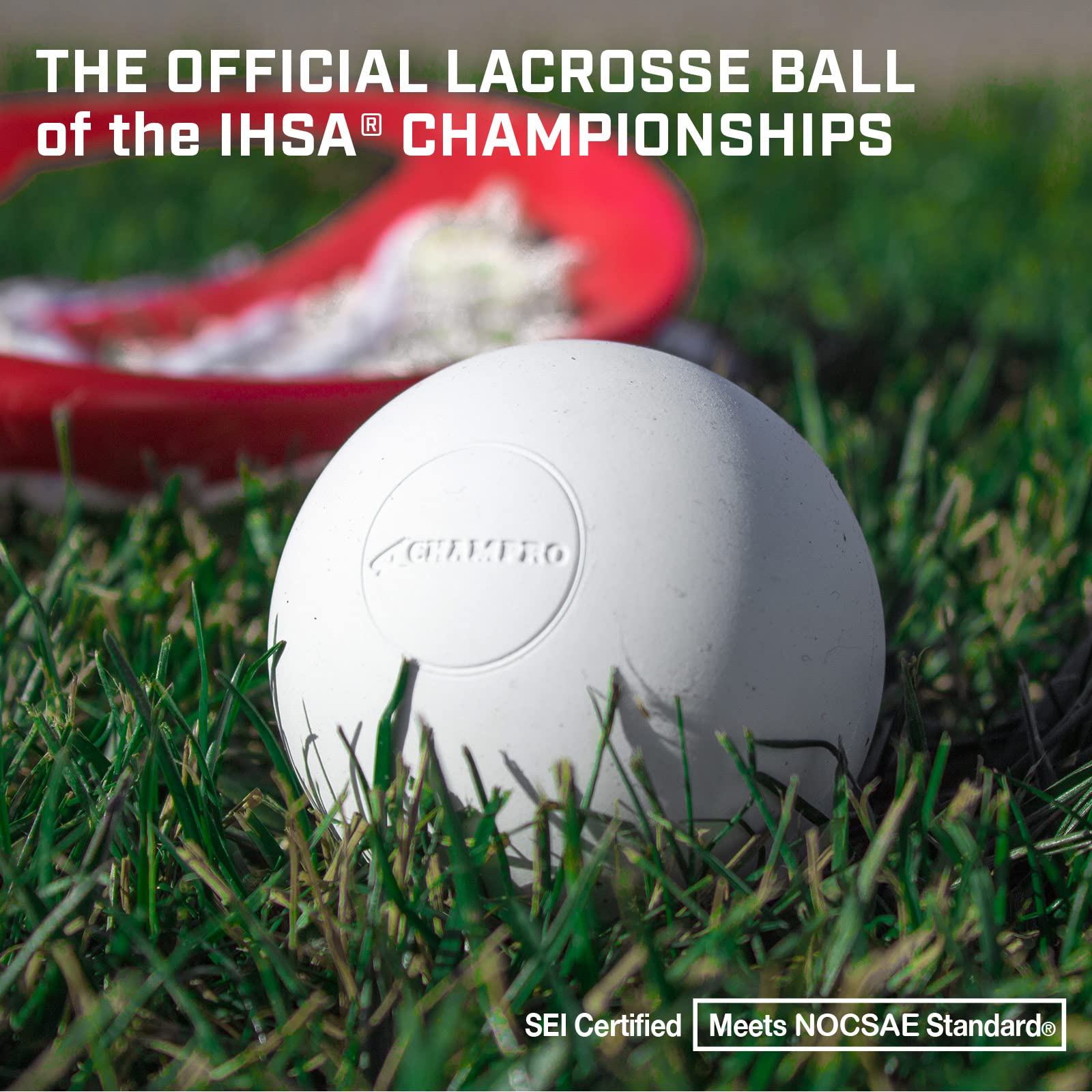 Champro LBN Nocsae Lacrosse Balls 12 Pk - White - HIT - HIT A Double