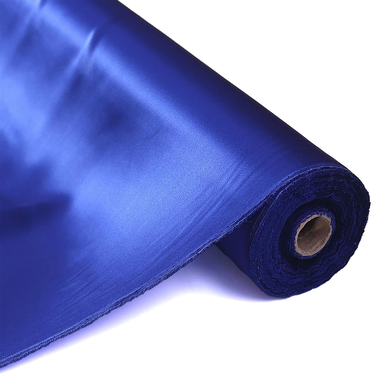 Byitre 100% Reiner Maulbeerseidenstoff Charmeuse Satin Stoff – 16 Momme Seidensatinstoff 114 cm Breite, 2 Meter – Für Pyjamas, Hemden, Kleider, DIY Basteln（Königsblau）