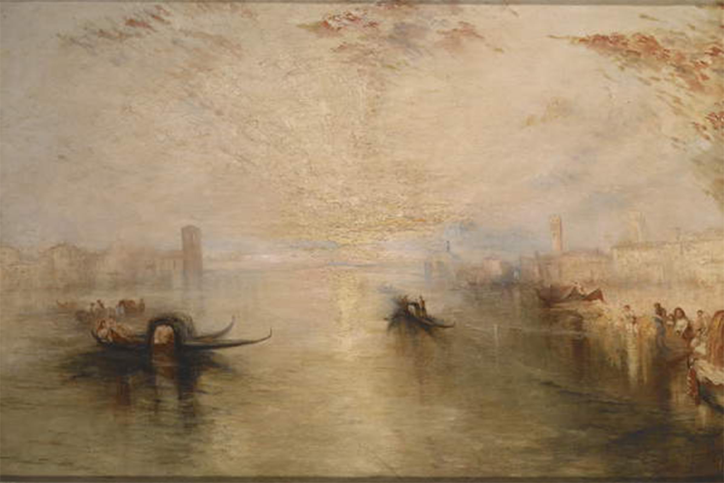 ARTXLXXBN Famous Painting Canvas Artwork Graffiti Print San Benedetto Looking Toward Fusina by Baker Pyne Portrait Canvas Image for Home Decor 60x90cm