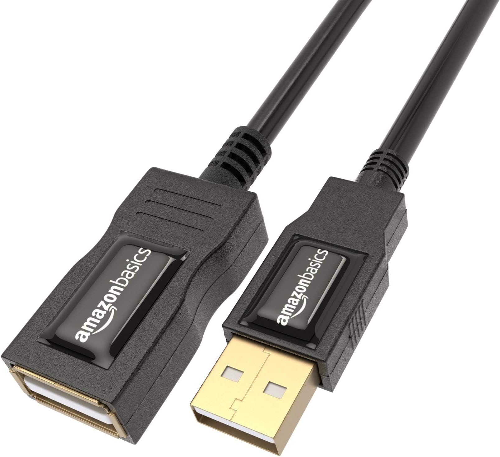 AmazonBasics USB 2.0 A, M/F, 3m 3m USB A USB A Black