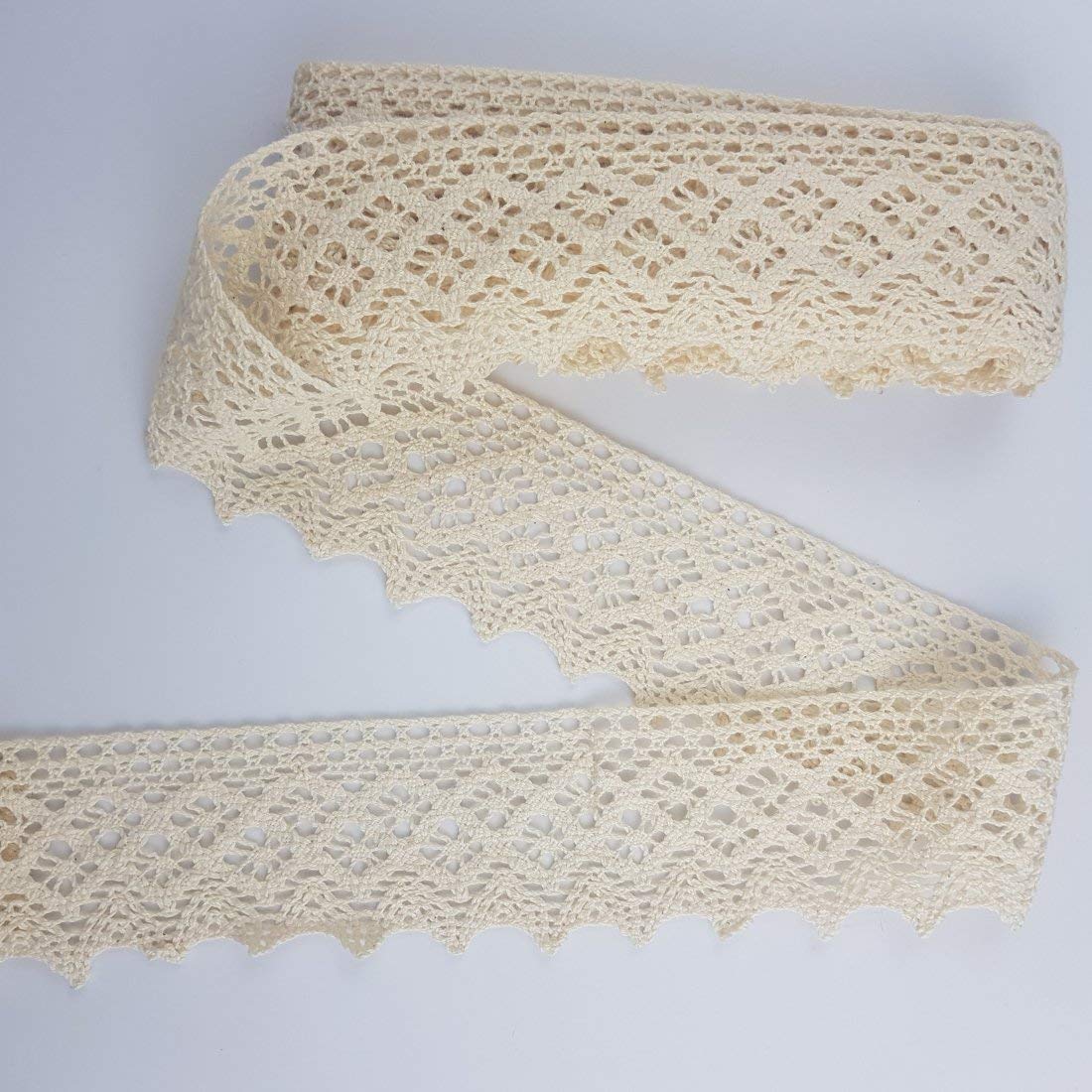 Cotton Crochet Cluny Lace Vintage Trimming (7222) 5 Yards