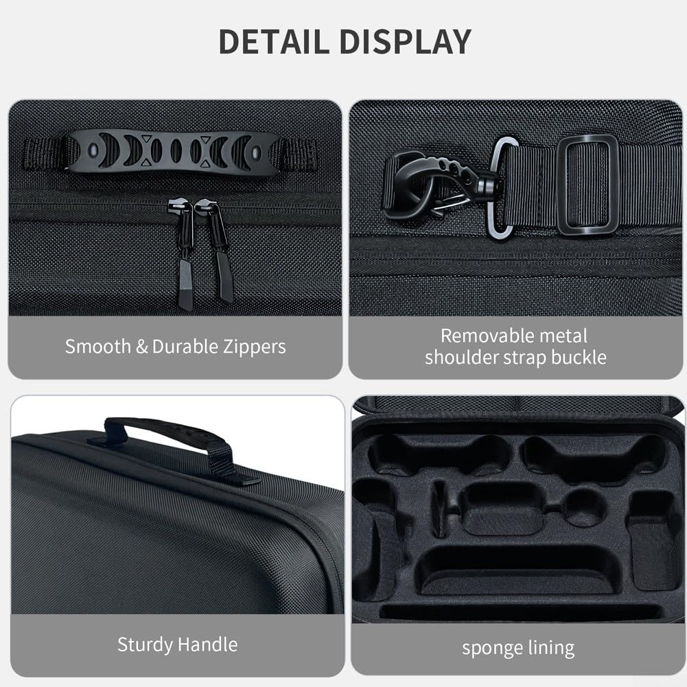 Funda de transporte para Switch 2 con diseño interior estructurado y carcasa de EVA densa y cremallera de doble dirección para un rápido acceso a todos los componentes
