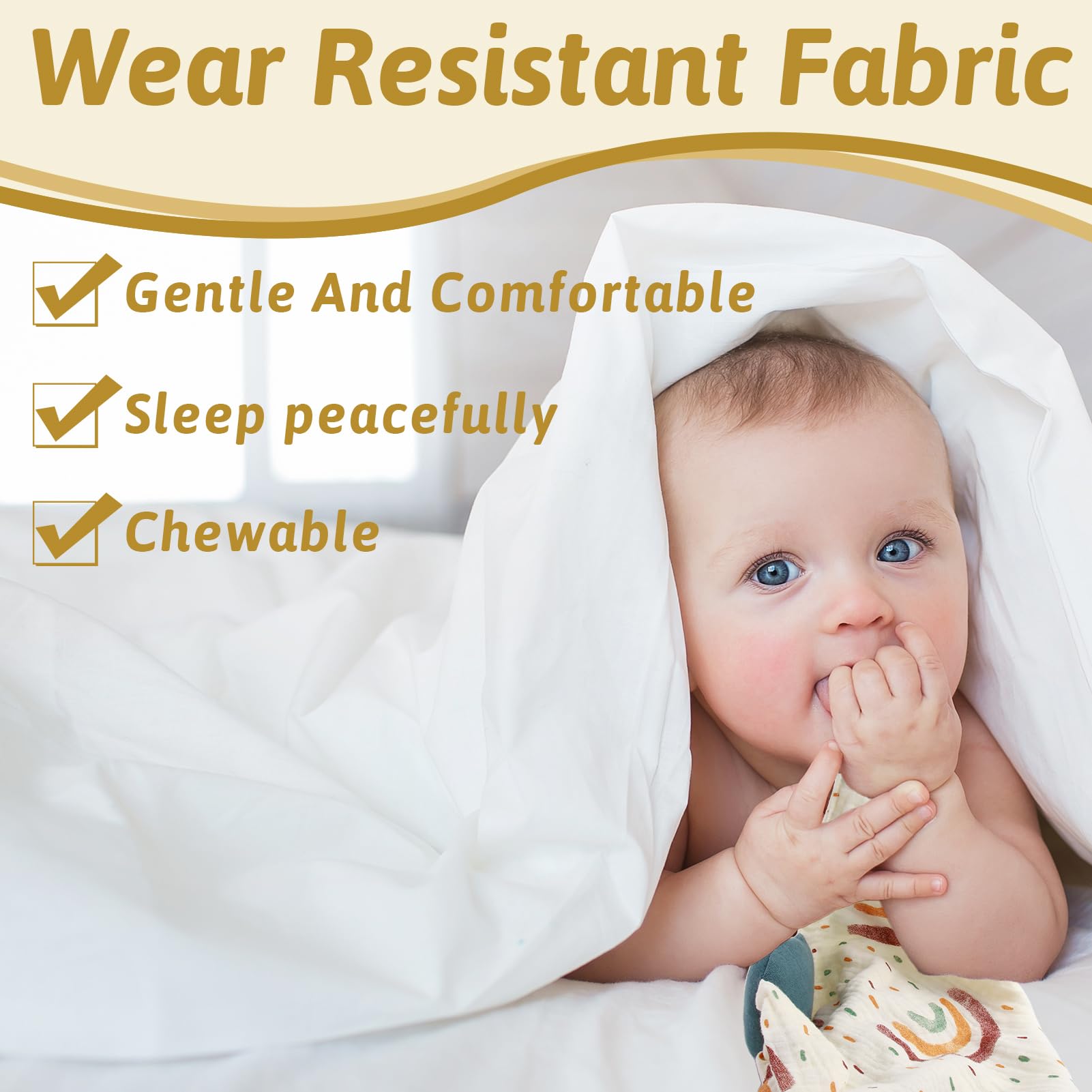 ORUZA Baby Comforters - Rabbit Baby Blanket for Infant Toddler Newborn Boys and Girls, Dark Blue - Image 3