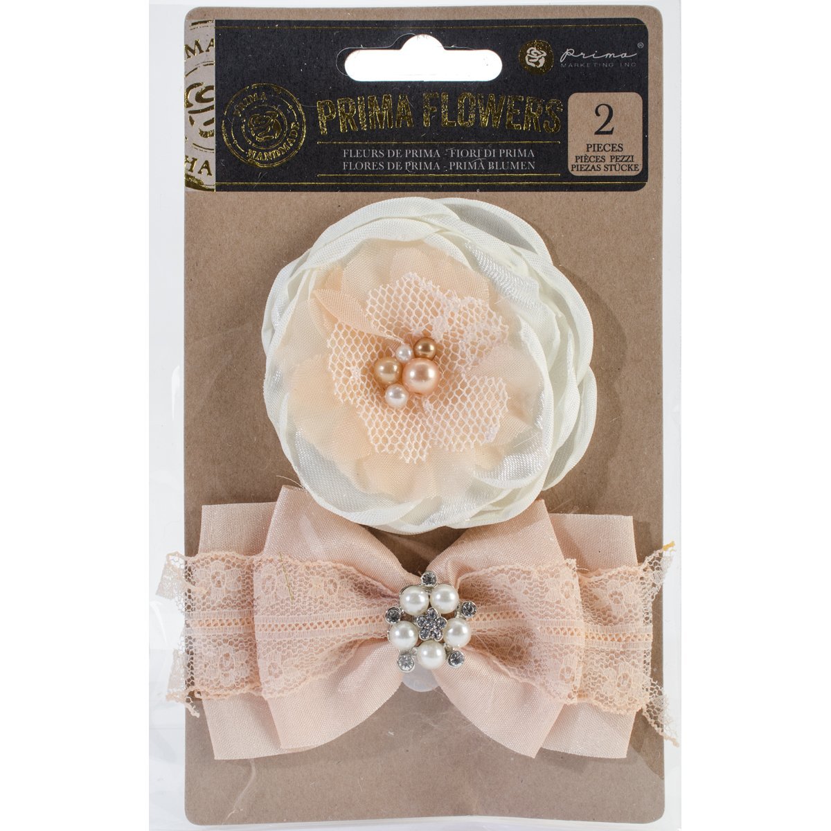 Prima Marketing Tales of You & Me Flower/Bow 2.75 3.75-inch-Tu ES Tres Belle, Other, Multicoloured, 13.2x17.19x0.99 cm