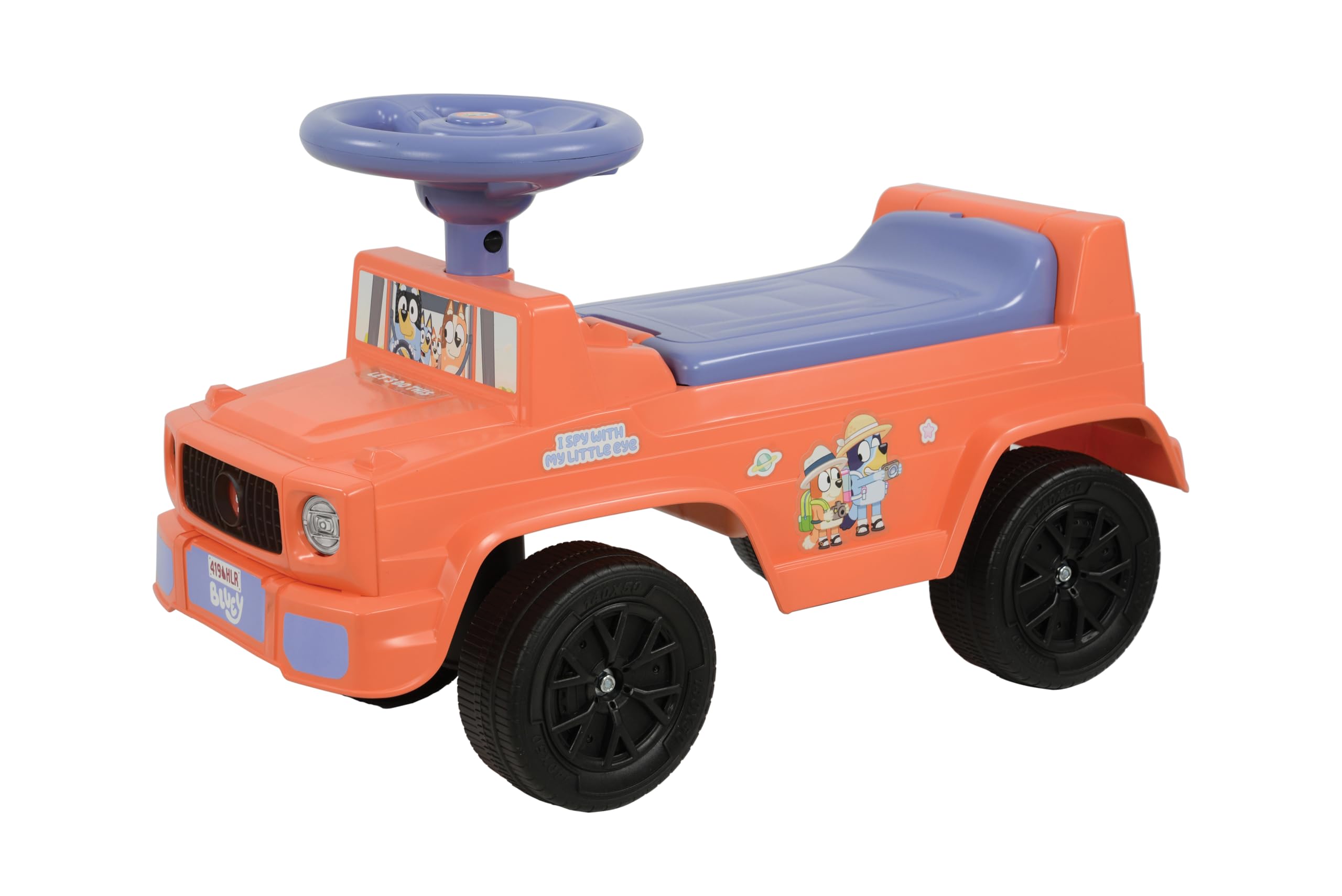 Bluey Ride On Toy Truck 4x4 | Ages18 Months+ Old 1yrs Boys or Girls | Officially Licenced Sit Ride Foot to Floor | Lorry Van Car