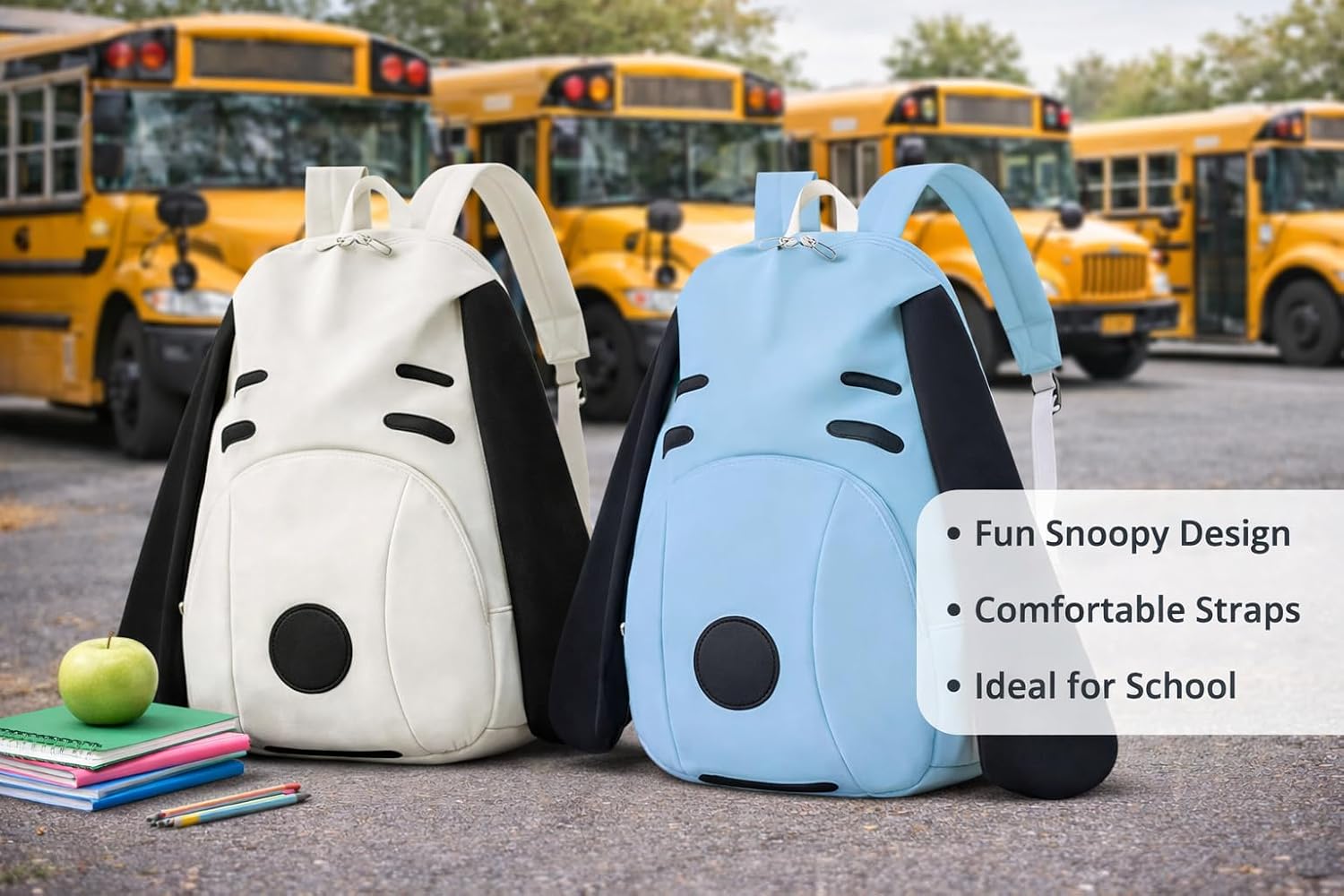 Dog Backpack for Kids School 3D Cartoon Puppy Dogs School Backpack 16Inch Large Capacity Schoolbag Boys Girls Shoulders Bookbag (Beige)