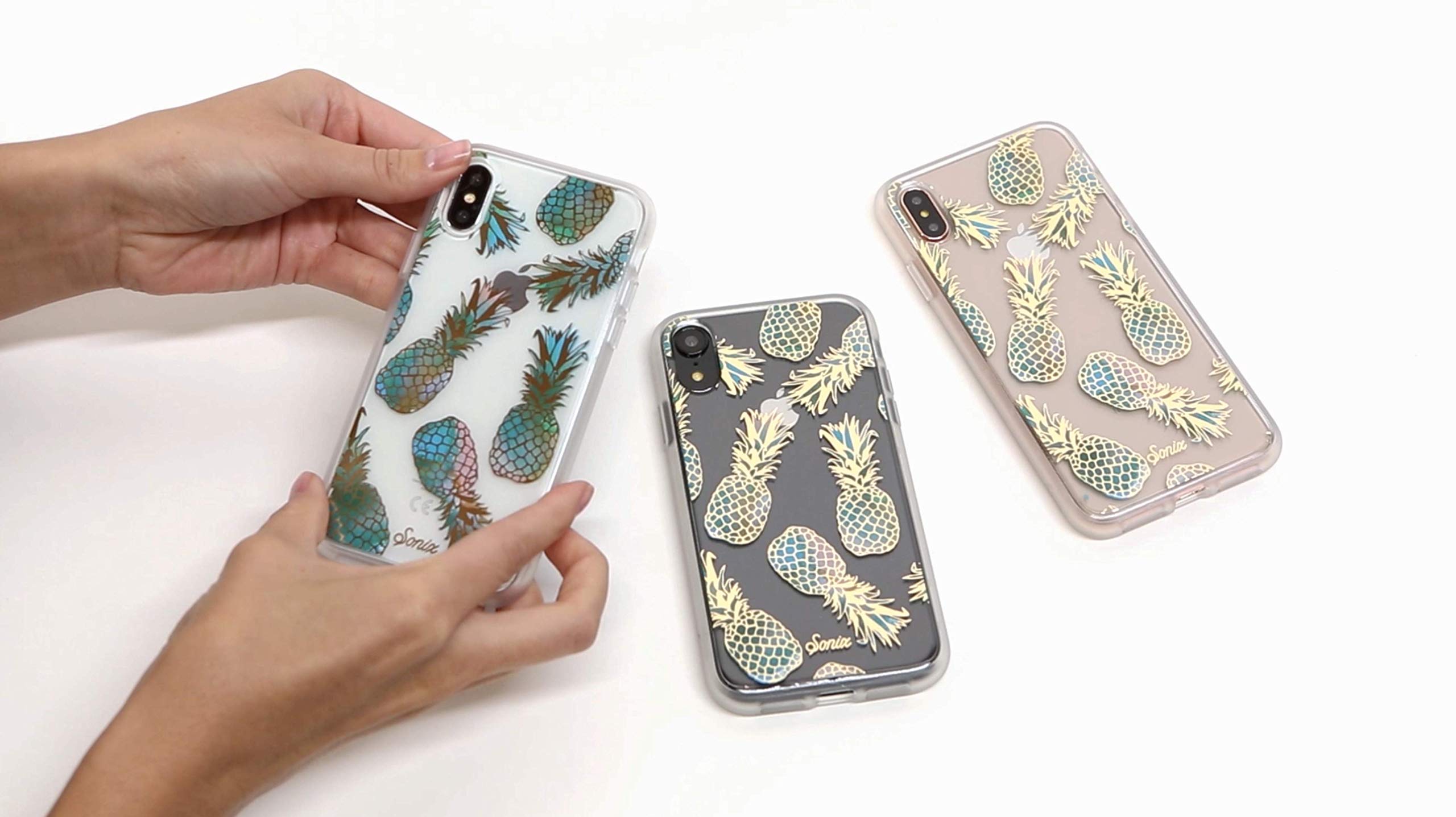 Amazon.com: Sonix Liana Teal Pineapple Cell Phone Case [Military