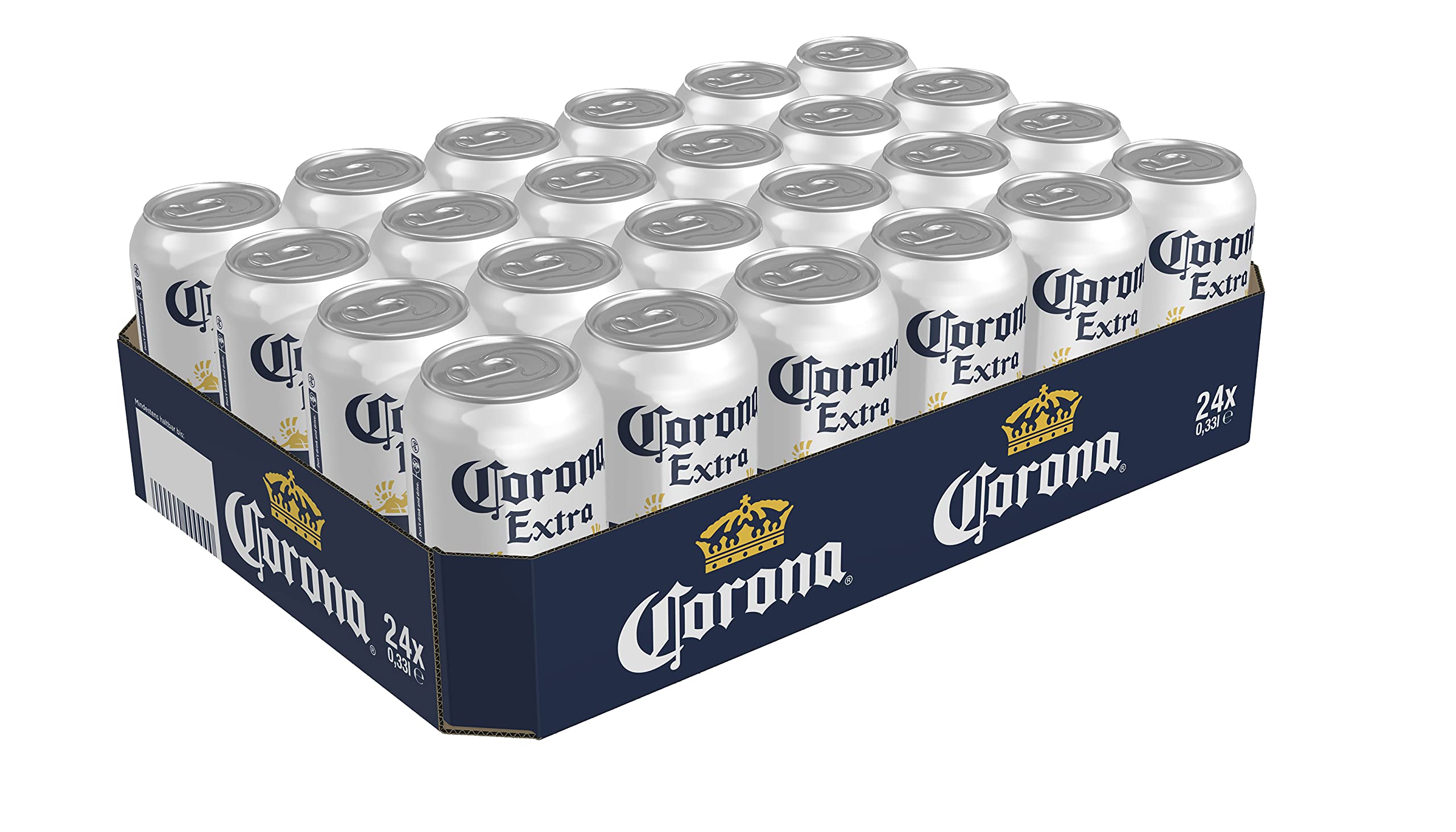 Corona Extra Premium Lager Dosenbier, EINWEG, Internationales Lager Bier (24 X 0.33 l)