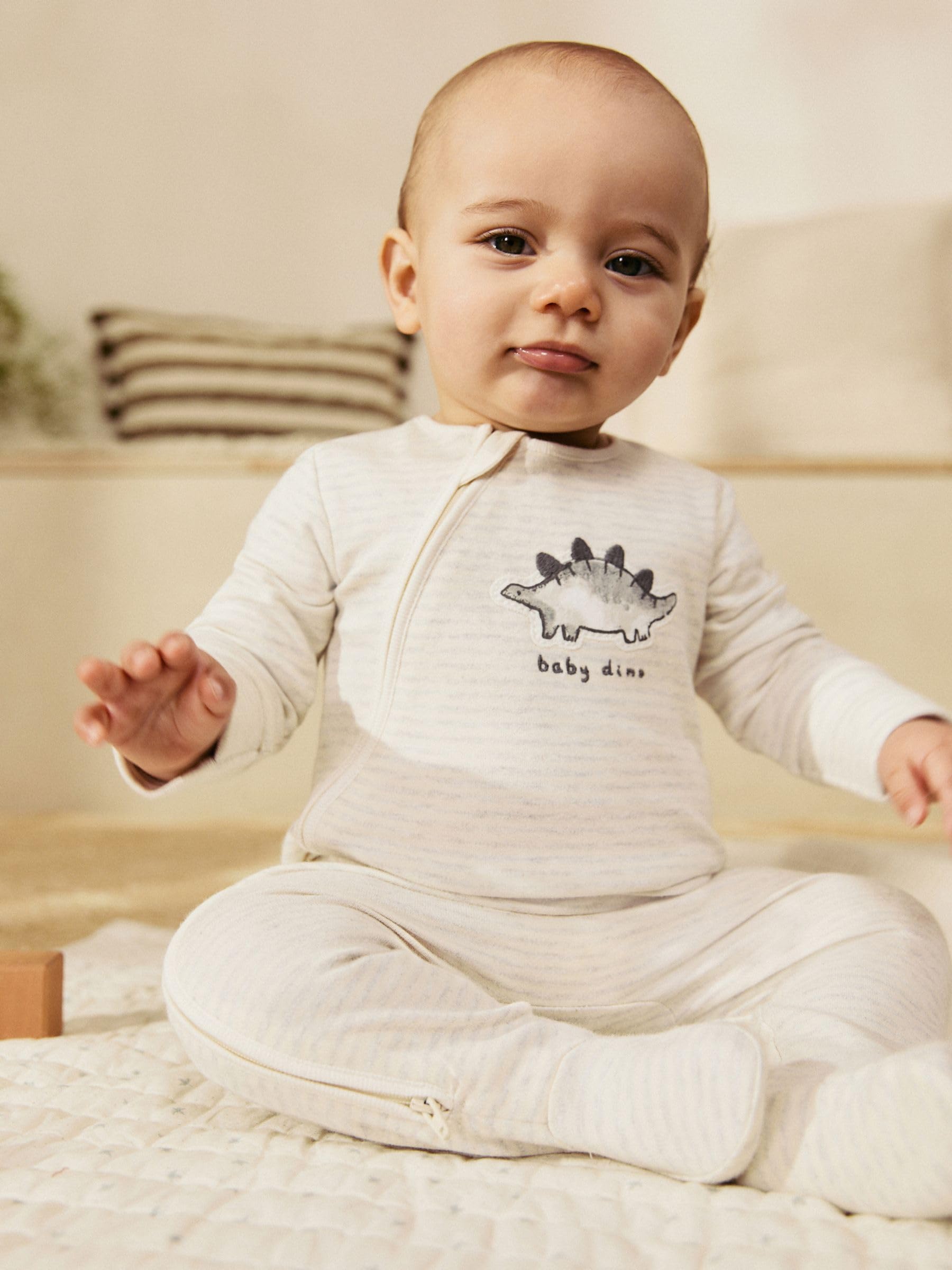 NEXT Bébé garçon Dors-Bien Pyjama Zip Double Sens Lot de 3