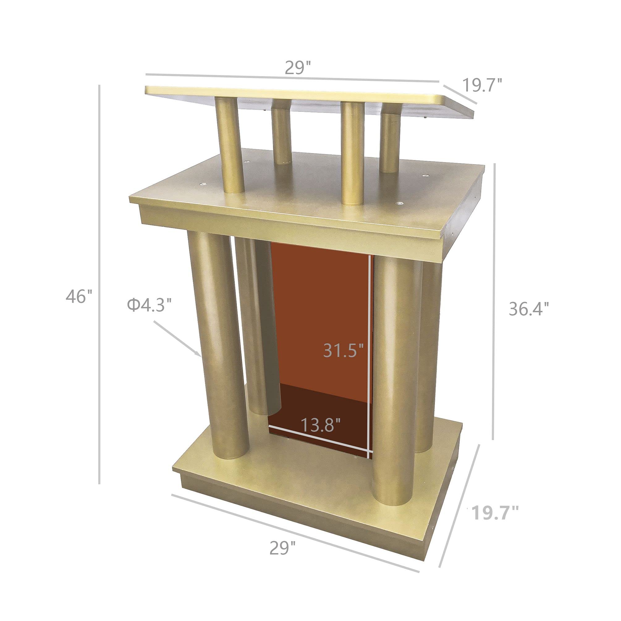 Amazon.com : FixtureDisplays® Large Church Pulpit, Deluxe Podium
