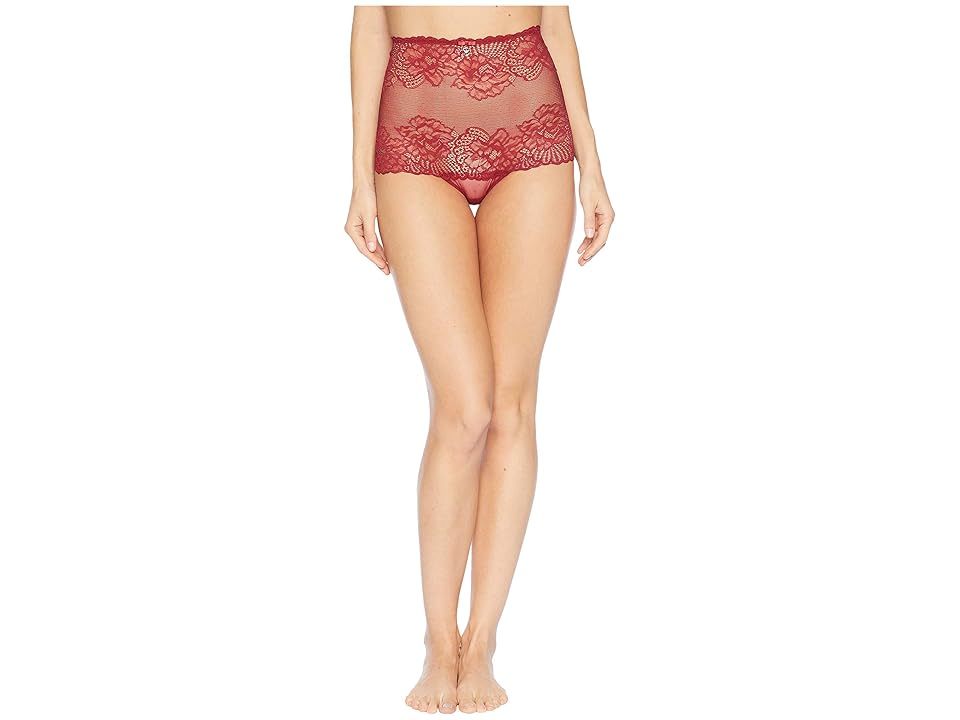 

Emporio Armani Eternal Lace High-Waist Culotte (Rhubarb) Women's Underwear