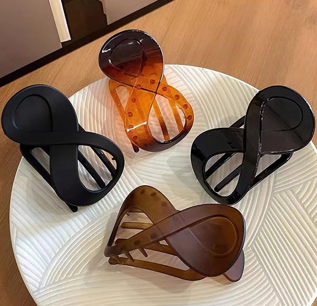 2PCS French Concord Flat Hair Clips for Women 3.4 Inch Claw Clips for Thick Hair Duckbill Hair Clips Hair Clups - Image 7