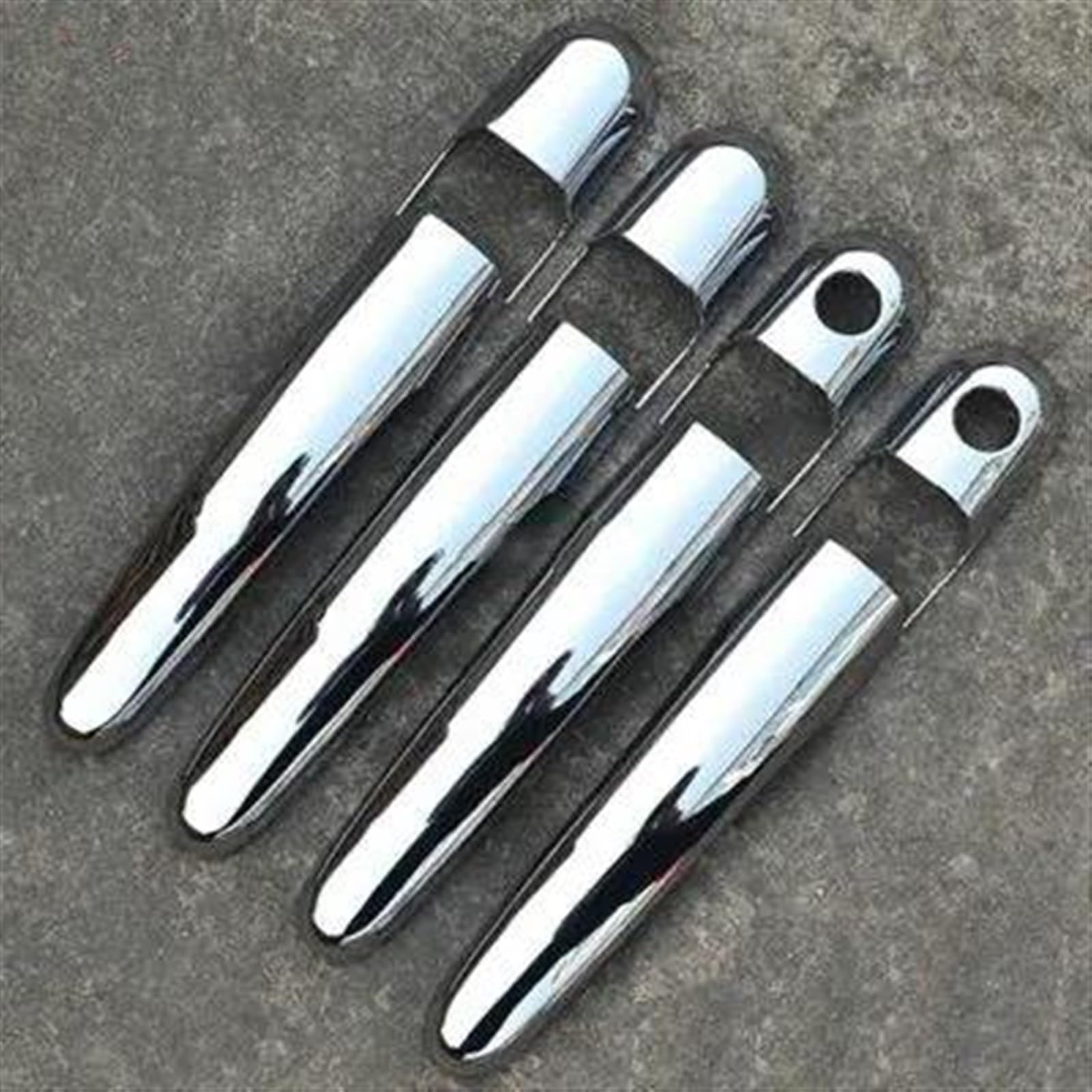 Kjhopy A Car-Styling Bs Chrome Door Handle Wrist Cover Trim For Hyundai For Tucson Jm 2004 2005-2009 Ccessories Exterior Door Handle(A)