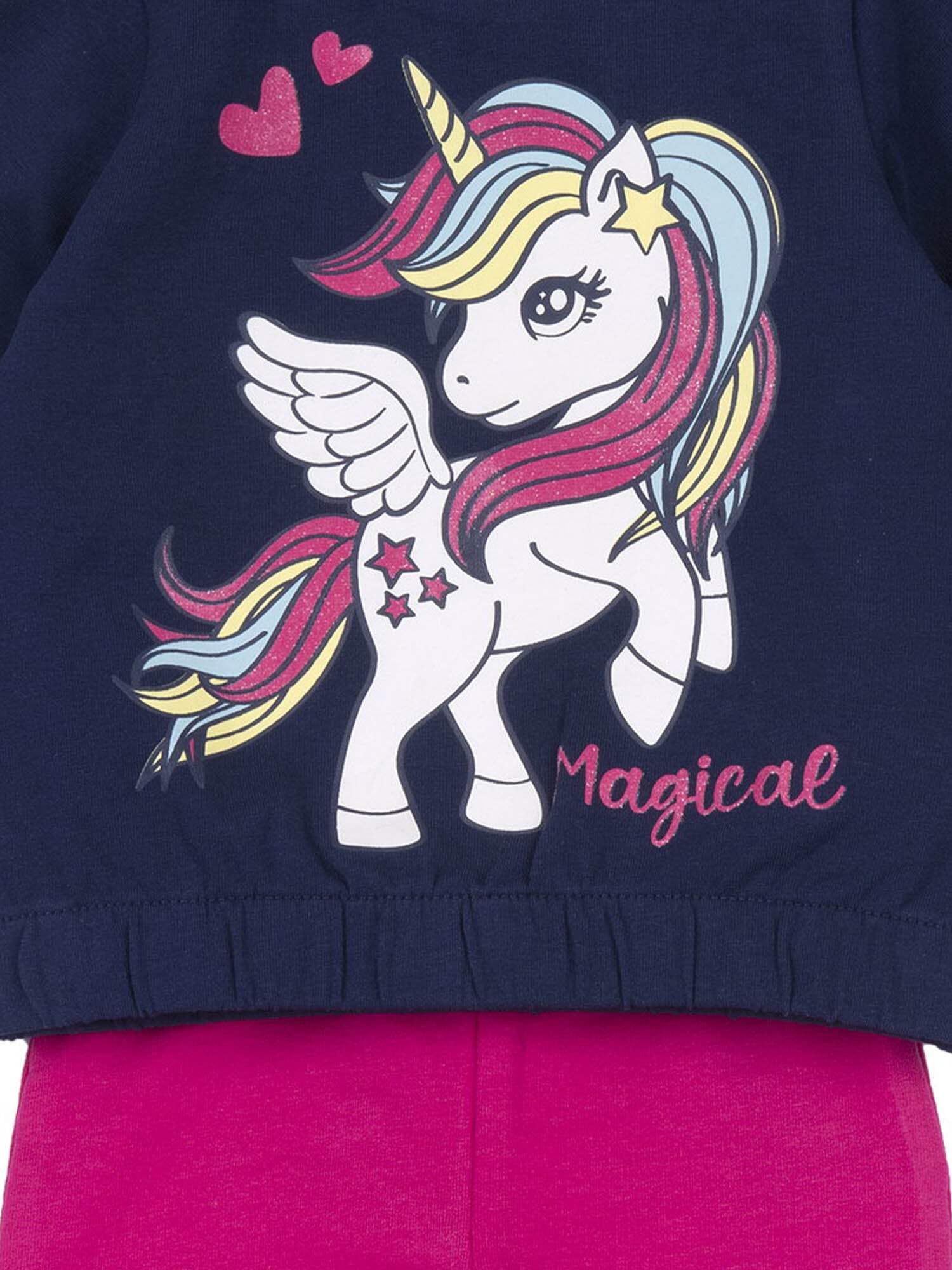 Chicco, Tuta Bambina con Felpa e Pantaloni Lunghi, Comoda e alla Moda, Abbigliamento Bambina, Designed in Italy