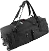 Foldable Rolling Duffel Bag with Wheels 122L Large Capacity Waterproof Wheeled Travel Backpack | Carry On Wheeled Duffel Luggage with Foldable Design, Durable Oxford Fabric