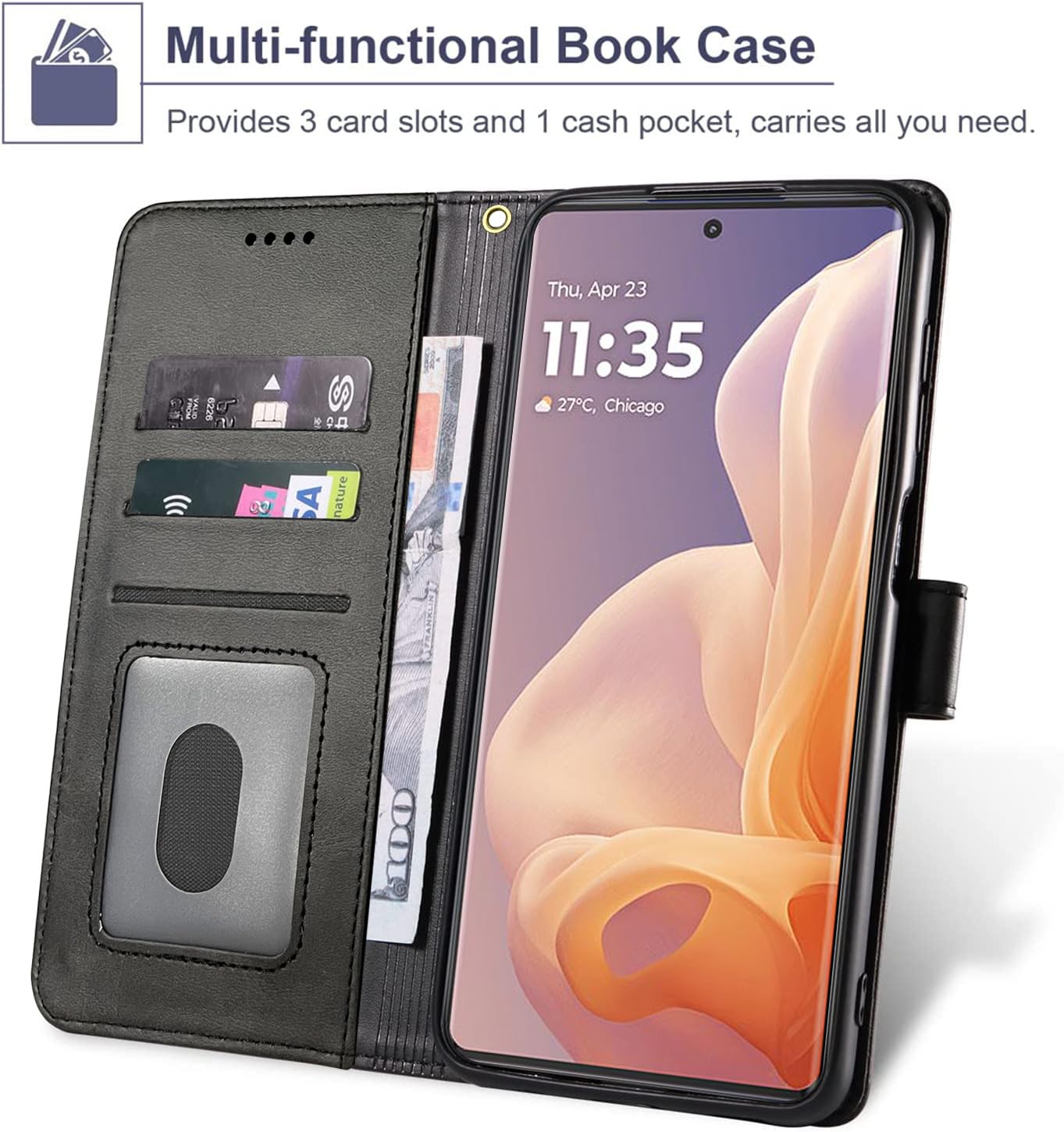 for Motorola Moto G85 5G Case and 1 Tempered Glass Screen Protector - Image 2