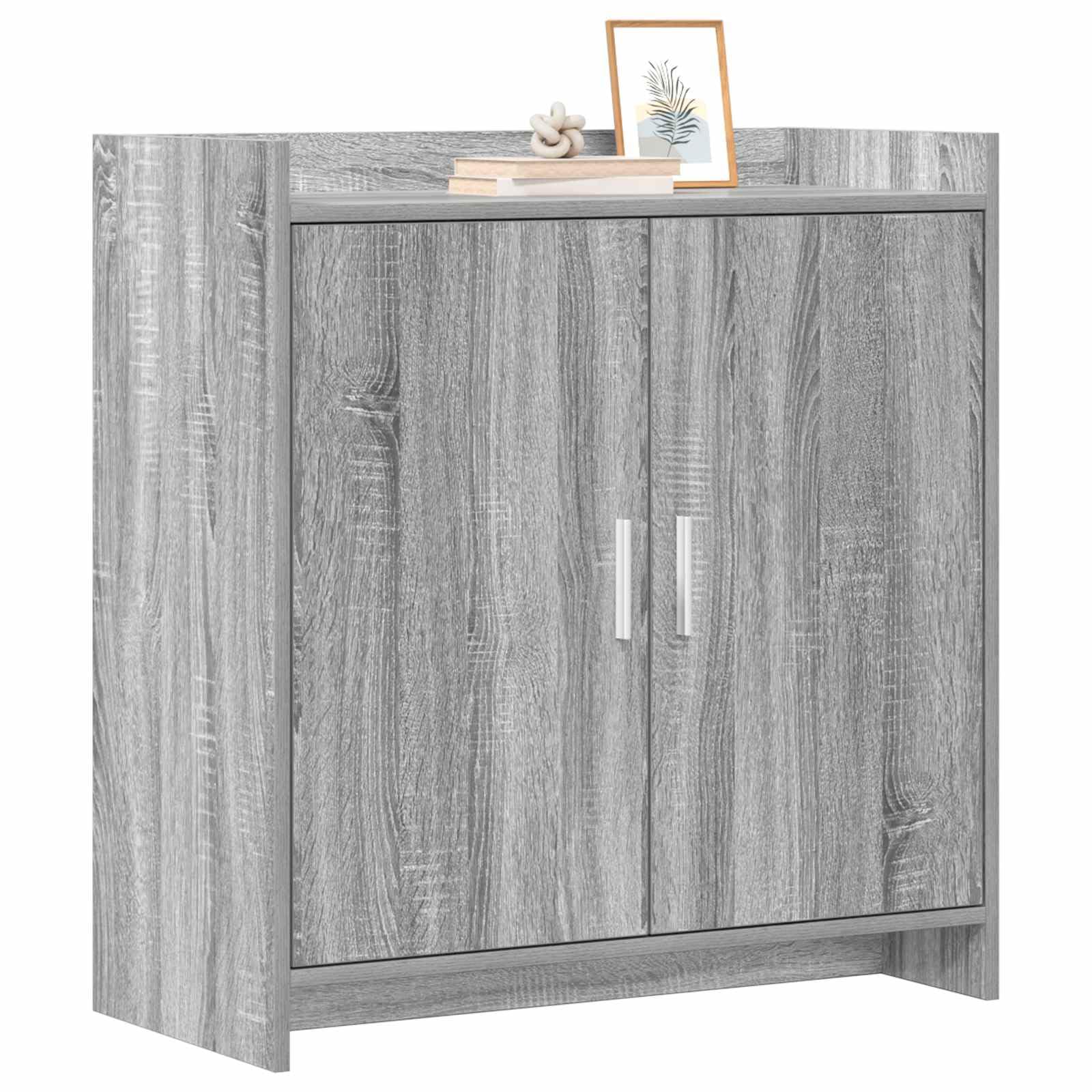 Credenza grigio Sonoma, 72 x 36 x 80 cm, in legno