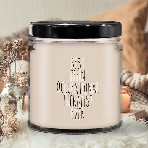 Miniatura 2 de Navidad, regalo de cumpleaños para terapeuta ocupacional Best Effin' terapeuta ocupacional nunca vela, velas de soja natural 9Oz Ak4237